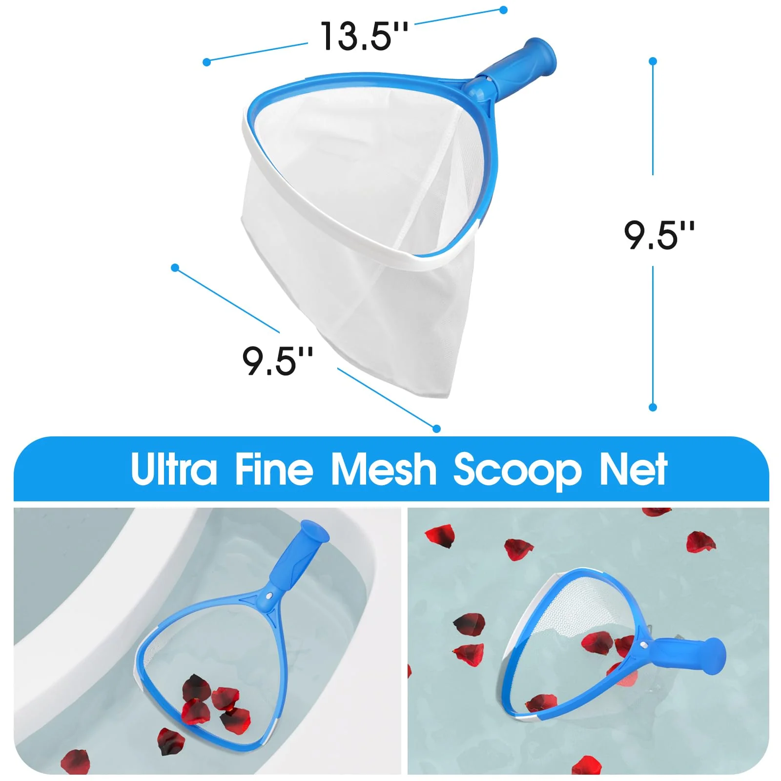 TidyMister 5-in-1 Spa Cleaning Set - Hot Tub Small Pools Maintenance Accessories Kit - Skimmer Net, Round Brush, 2ft Pole, Scrub Glove and Scum Absorber - Image 6