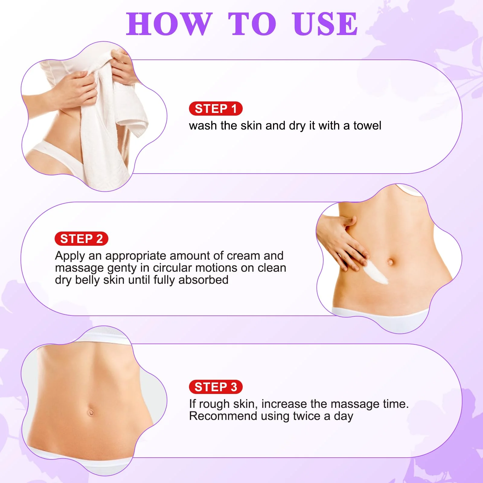 Tighten & Smooth Belly Cream - Tighten and Lift Neck Cream, Advanced Firming Lotion for Arms, Butt & Thighs | Visibly Lift Loose Skin, Improve Elasticity & Tone - Image 5