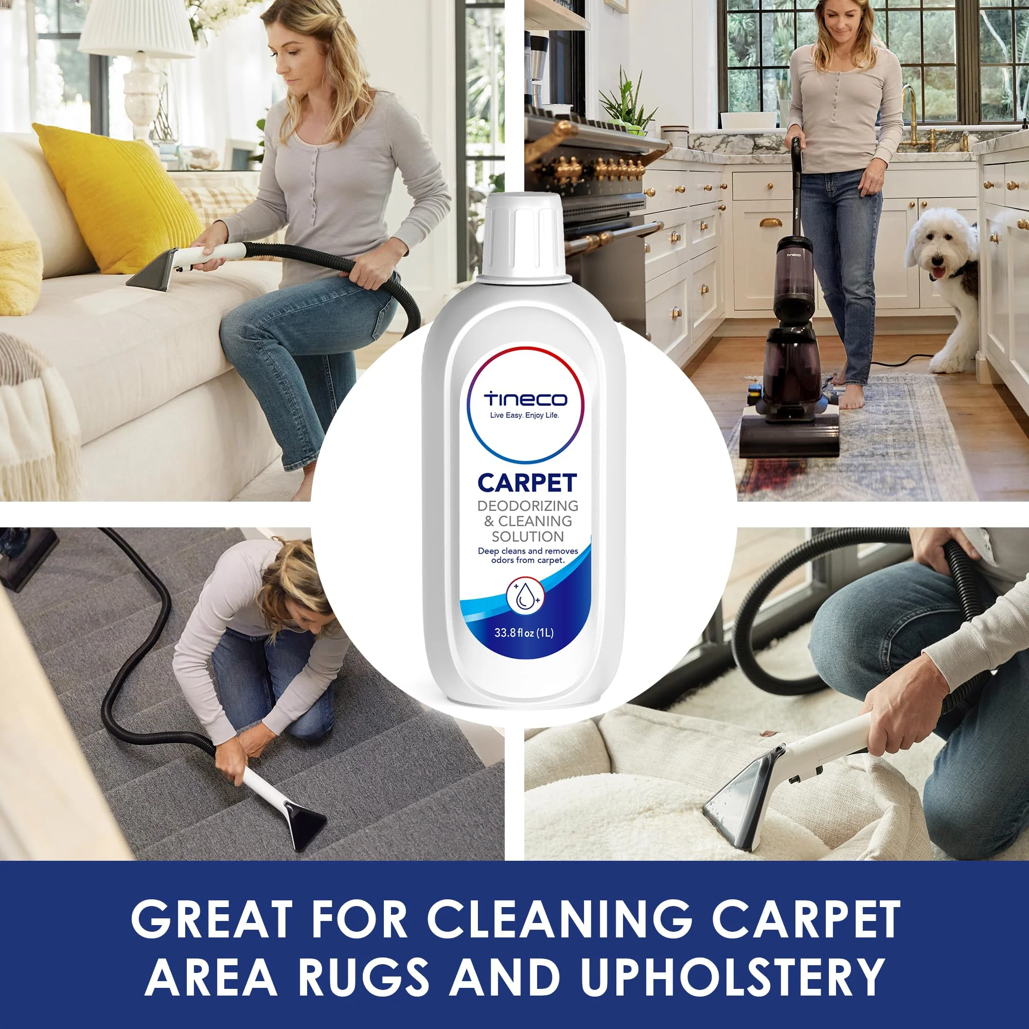 Tineco Carpet Cleaning Solution for CARPET ONE Cruiser, CARPET ONE & Spot Series, 33.8 OZ, NOT for Wet Dry Vacuum, Not for Hard Floors - Image 3