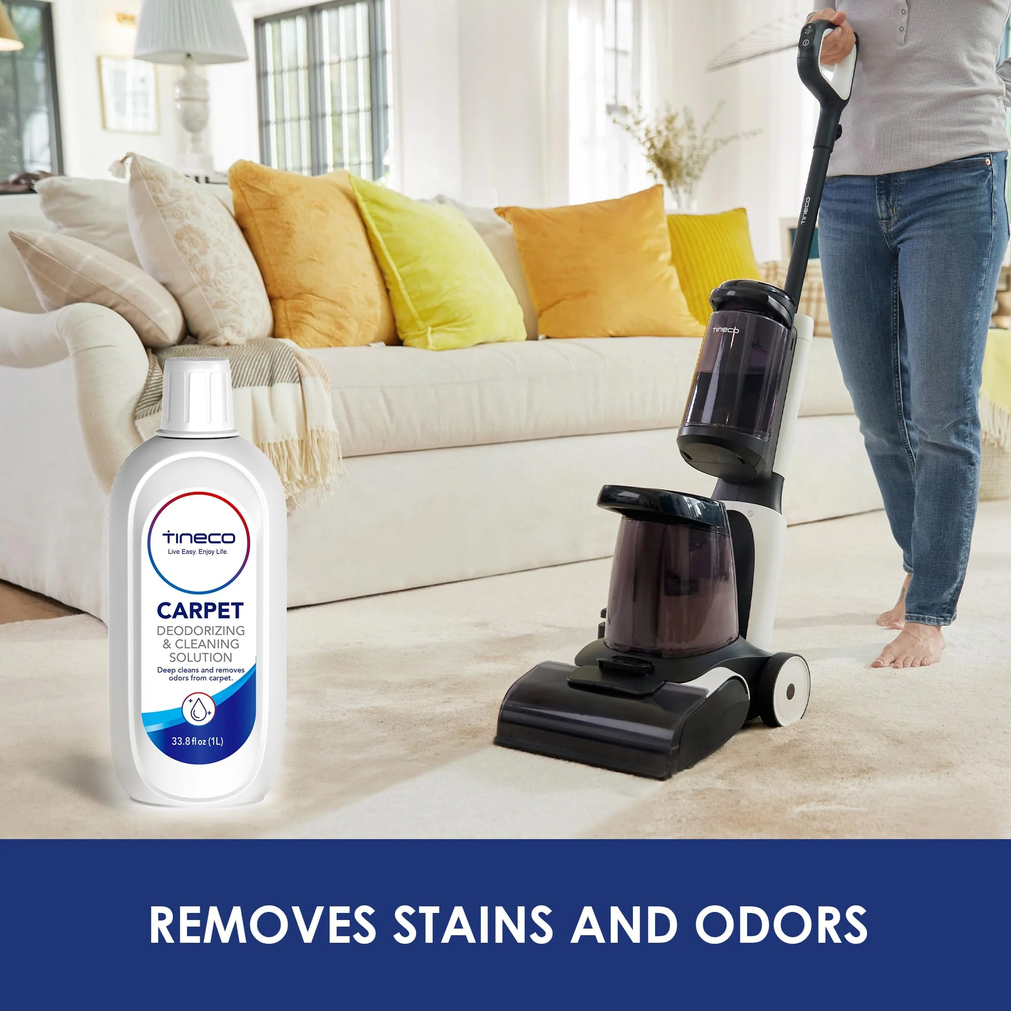 Tineco Carpet Cleaning Solution for CARPET ONE Cruiser, CARPET ONE & Spot Series, 33.8 OZ, NOT for Wet Dry Vacuum, Not for Hard Floors - Image 4