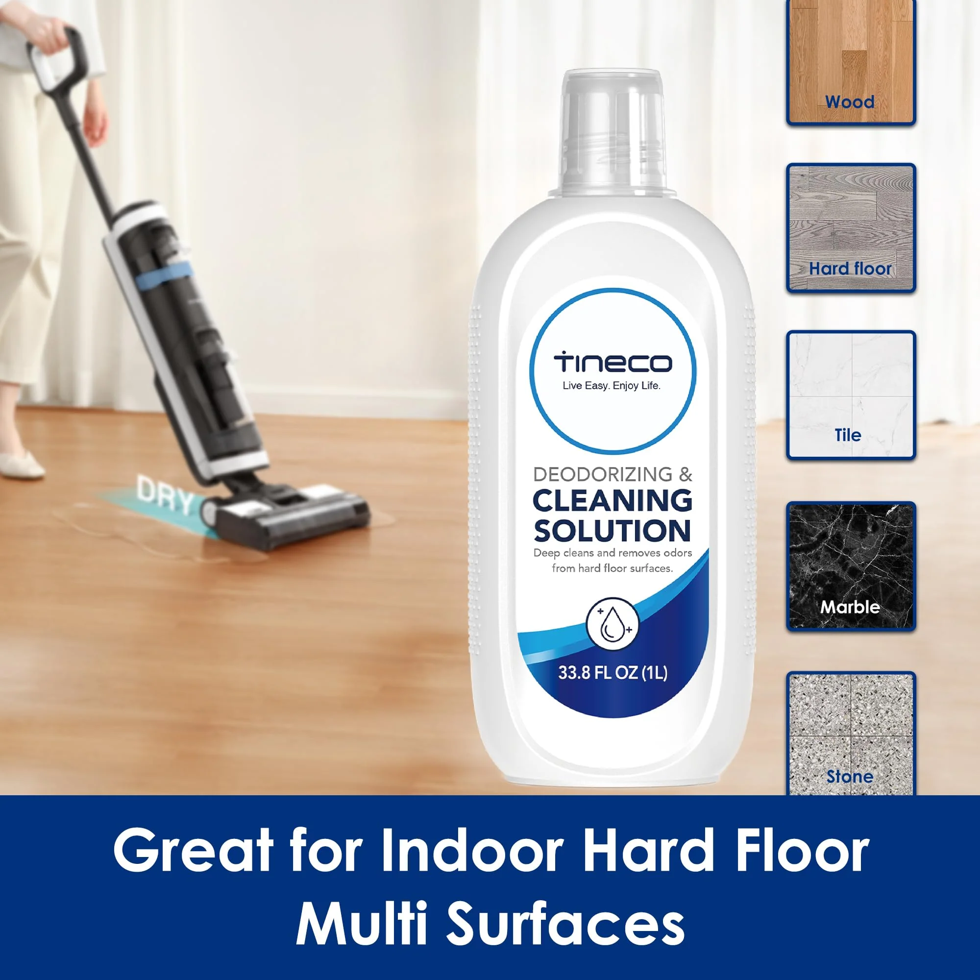 Tineco Floor Cleaning Solution 2L (33.8 OZ*2) for i5/i6 Stretch & FLOOR ONE S5/S6/S7/S9 Artist & S6/S7/S9 Master & Breeze Series, (EXCEPT iFLOOR 5 Steam/S5/ S7/ S9 Artist Steam Series) Wet Dry Vacuum - Image 2