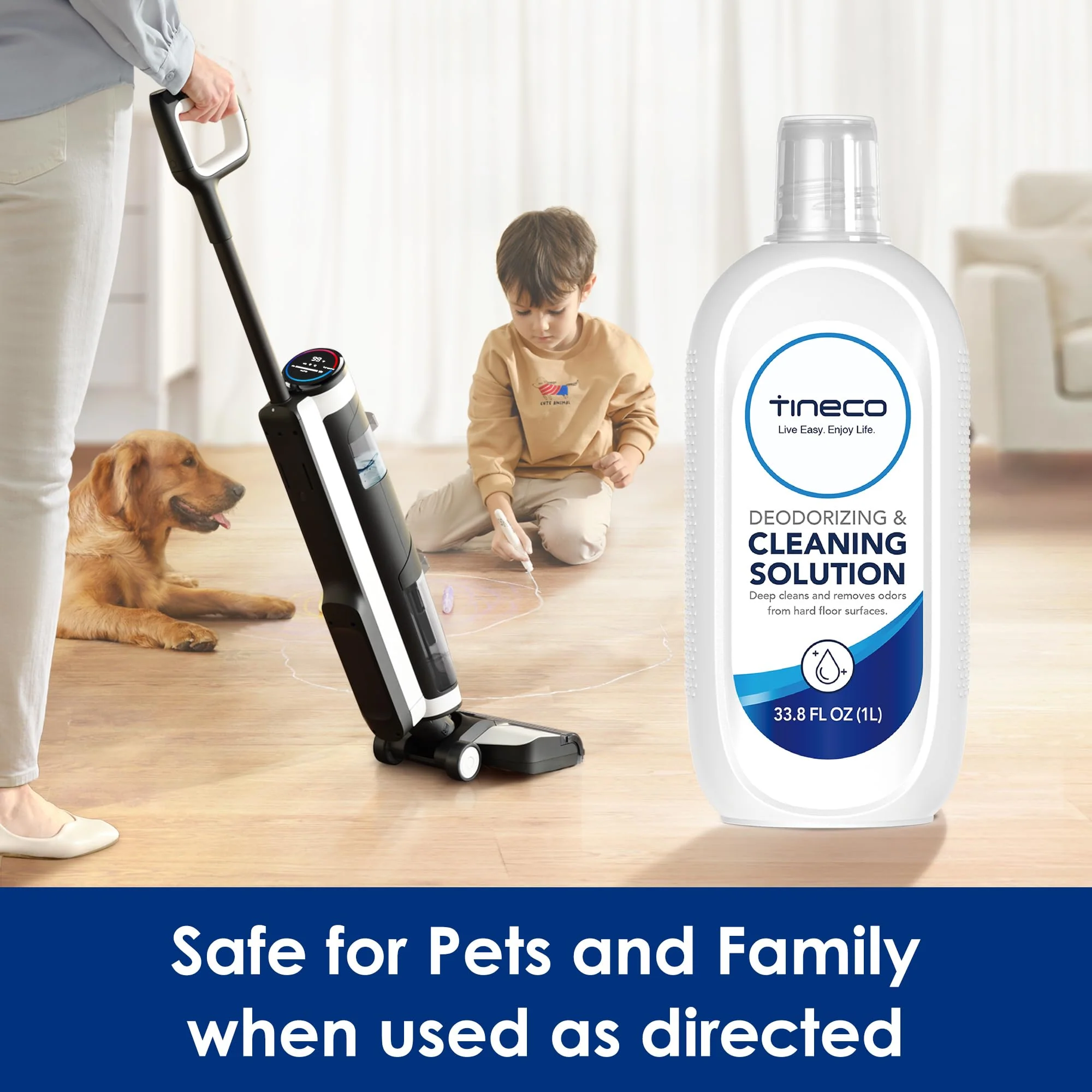 Tineco Floor Cleaning Solution 2L (33.8 OZ*2) for i5/i6 Stretch & FLOOR ONE S5/S6/S7/S9 Artist & S6/S7/S9 Master & Breeze Series, (EXCEPT iFLOOR 5 Steam/S5/ S7/ S9 Artist Steam Series) Wet Dry Vacuum - Image 4