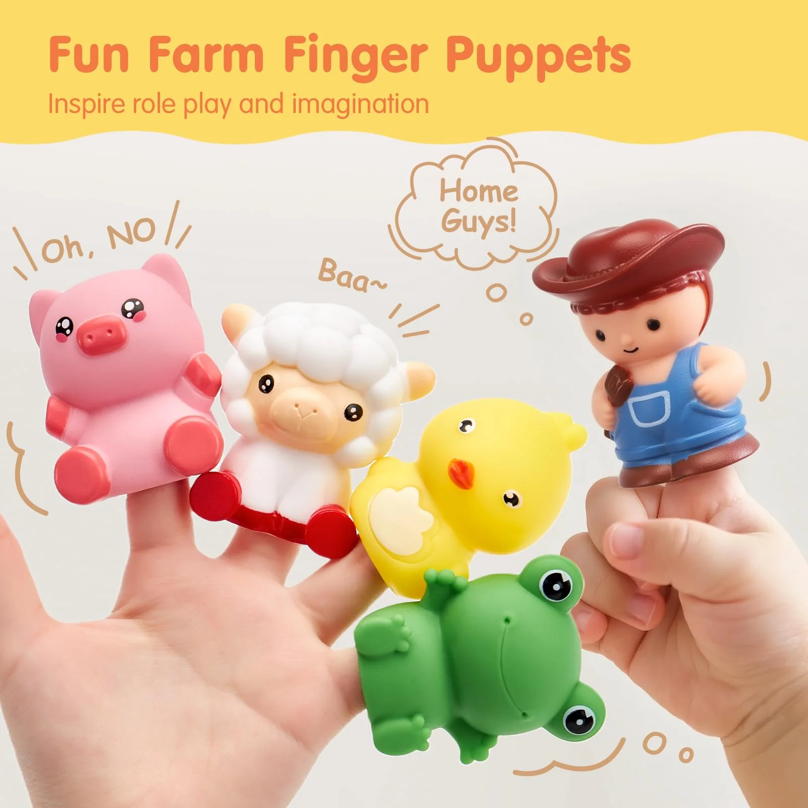 Toddler Learning Toys for 2 3 Year Old Boy Girl - Counting Matching & Sorting Activity Montessori Train Set with Farm Animals, Finger Puppets, Keys to Lock and Unlock Barns, Christmas Birthday Gift - Image 5