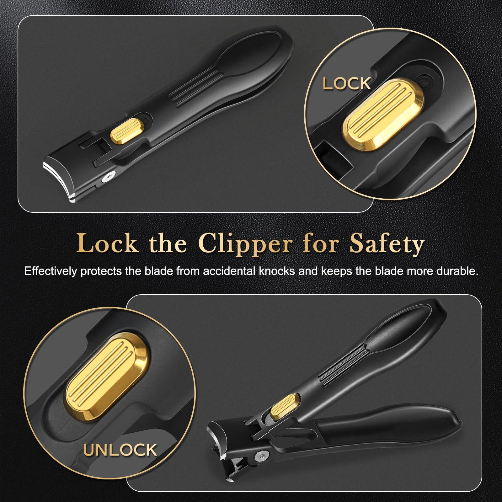 Toenail Clippers for Thick & Ingrown Nails, Professional Nail Clipper Set with Pedicure Tool, Super Sharp Fingernail Cutter with Catcher, Podiatrist Toe Nail Clippers Kit for Seniors, Men & Women - Image 6
