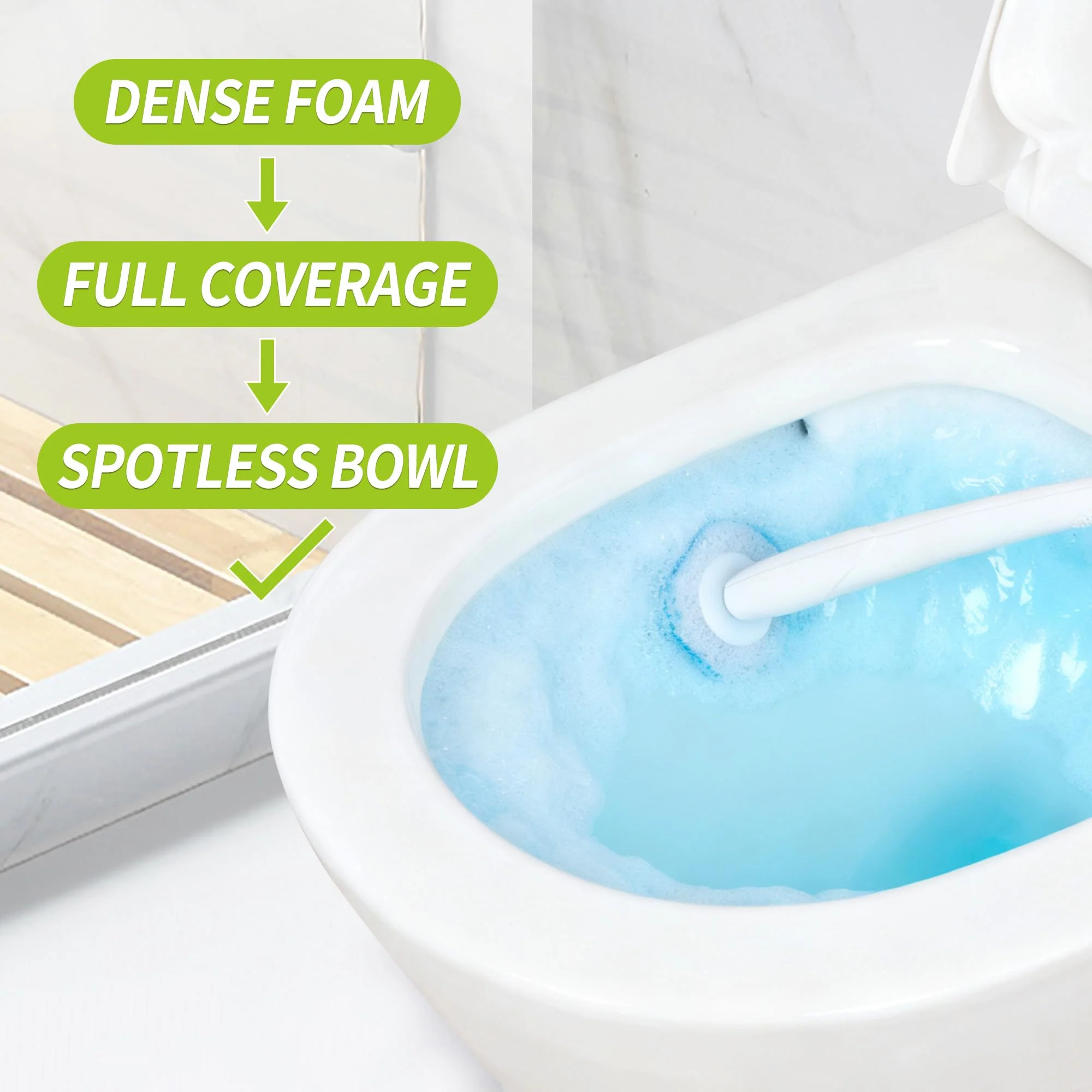 Toilet Bowl Cleaner Wand Refills Compatible with CLOROX, 63 Count Disposable Toilet Brush Refills, Replacement Heads for Toilet Cleaning System - Image 5
