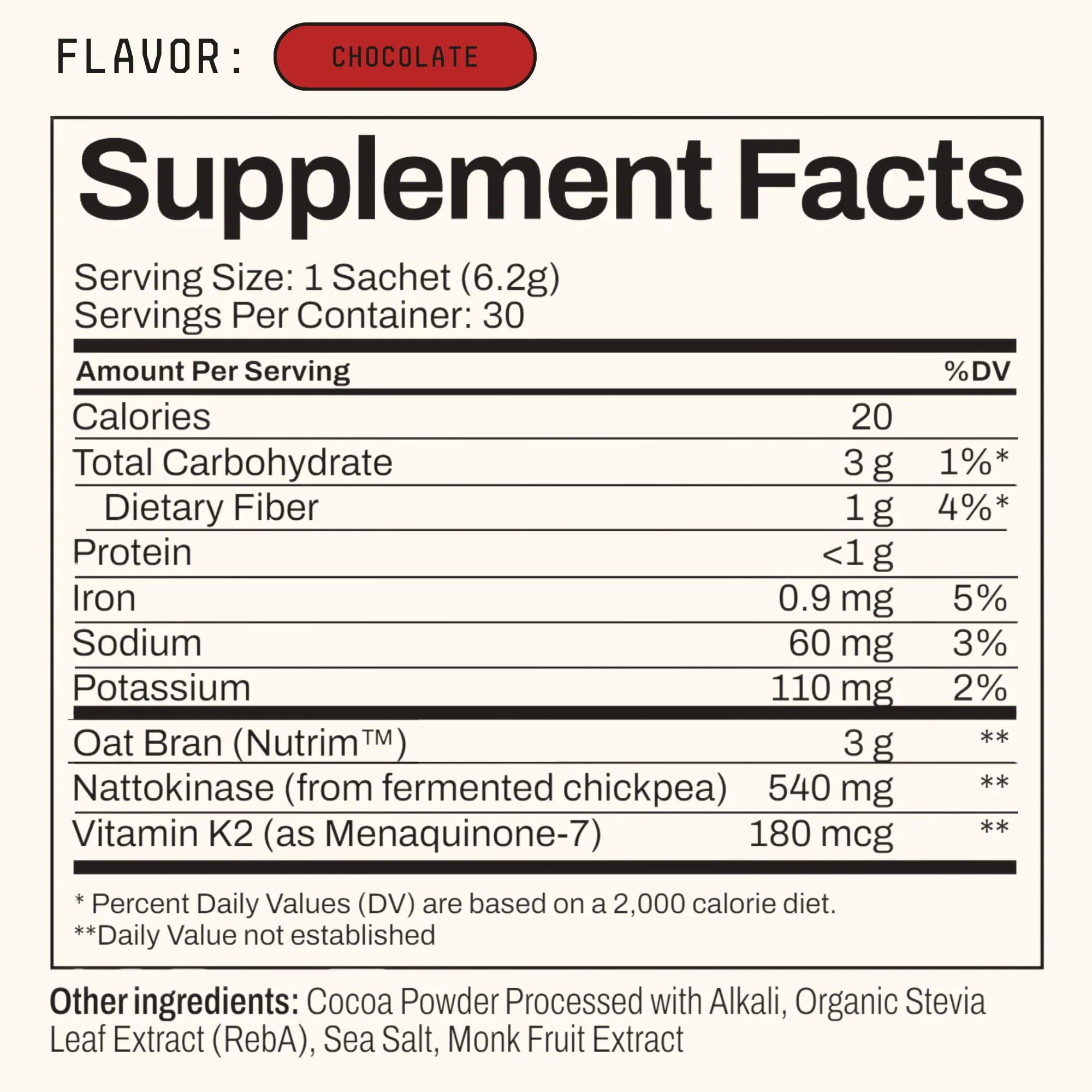 Toku Nattokinase 10,800 FU Supplement with Vitamin K2 MK7 & Oat Beta Glucan, Daily Circulation Support Powder, Plant-Based Drink Mix, Soy-Free, 30 Single-Serve Packets - Image 2