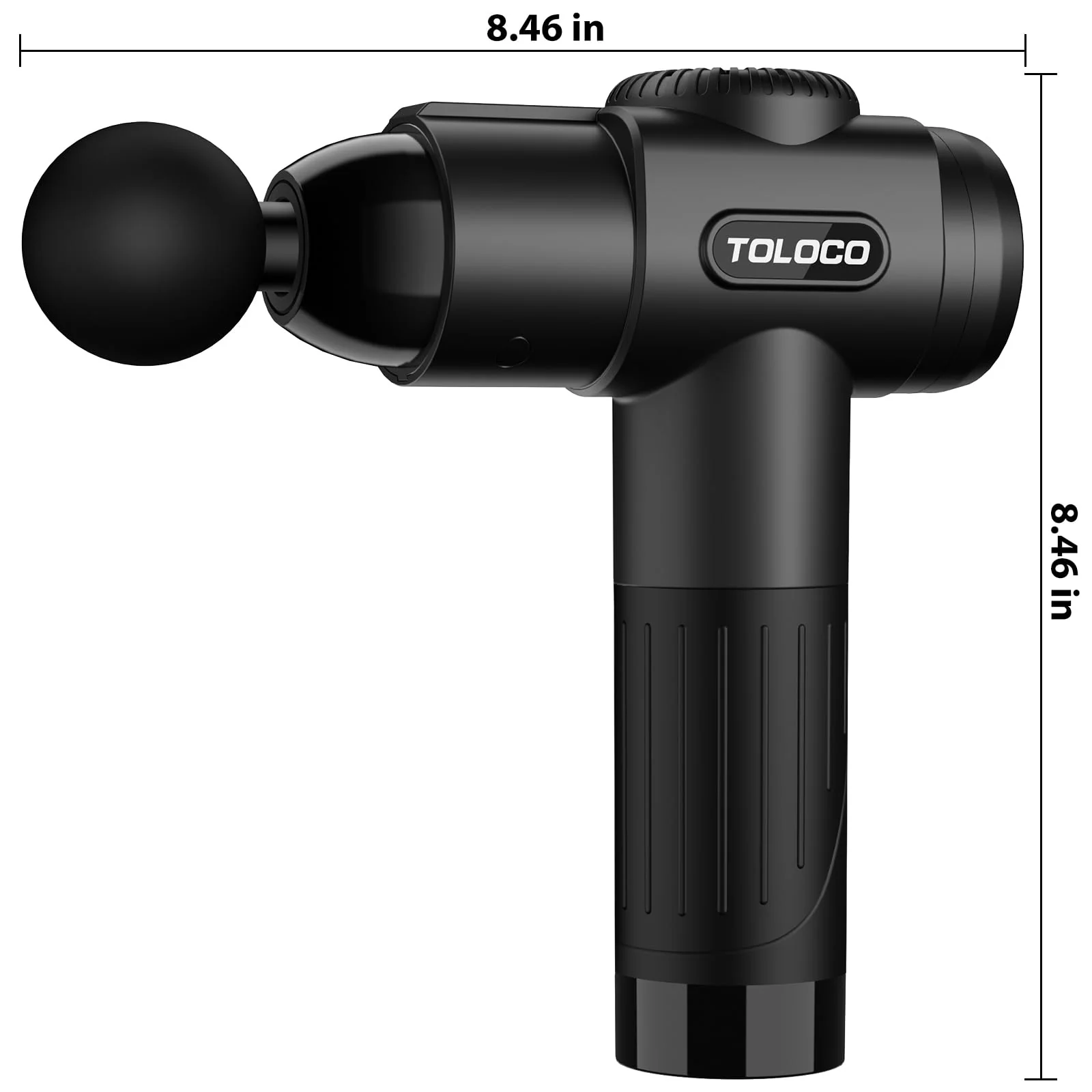 TOLOCO Massage Gun, Deep Tissue Back Massage for Athletes for Pain Relief, Percussion Massager with 10 Massages Heads & Silent Brushless Motor, Mothers Day Gifts, Black - Image 9