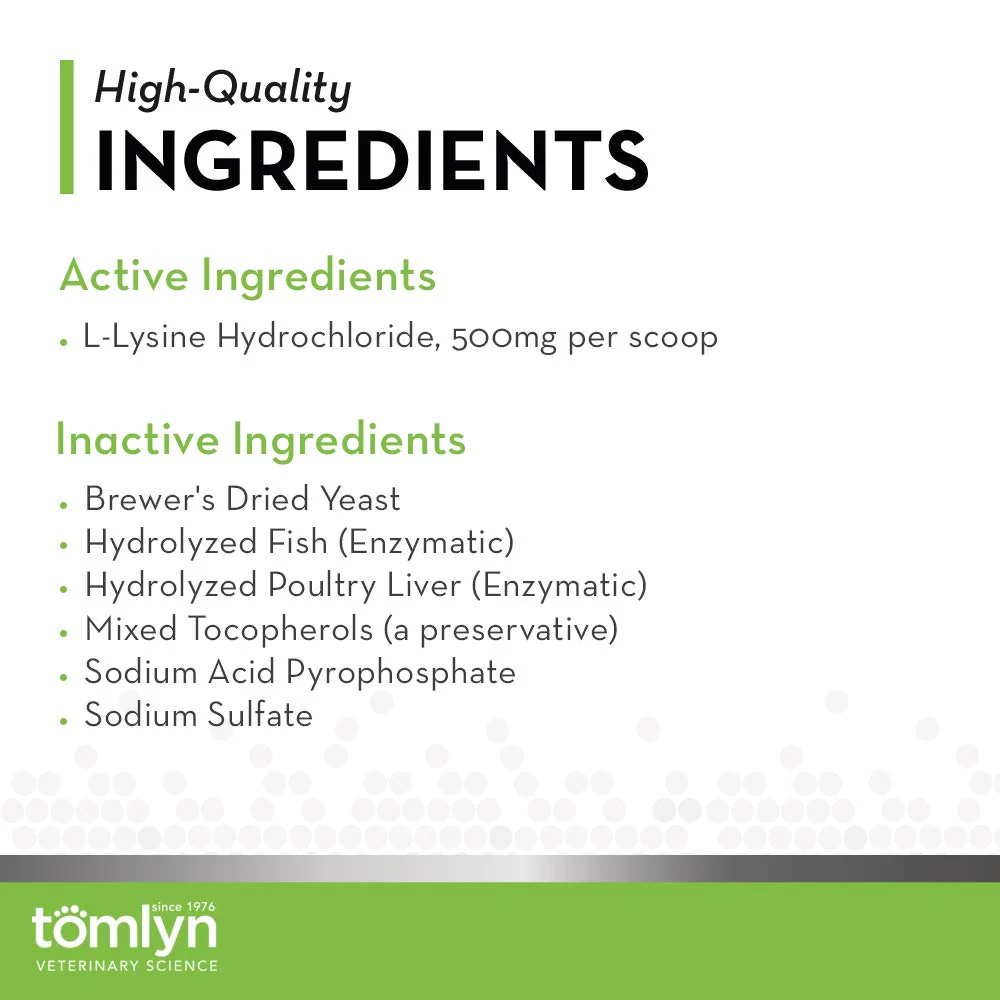 Tomlyn Immune Support Daily L-Lysine Supplement, Fish-Flavored Lysine Powder for Cats and Kittens, 3.5oz - Image 4