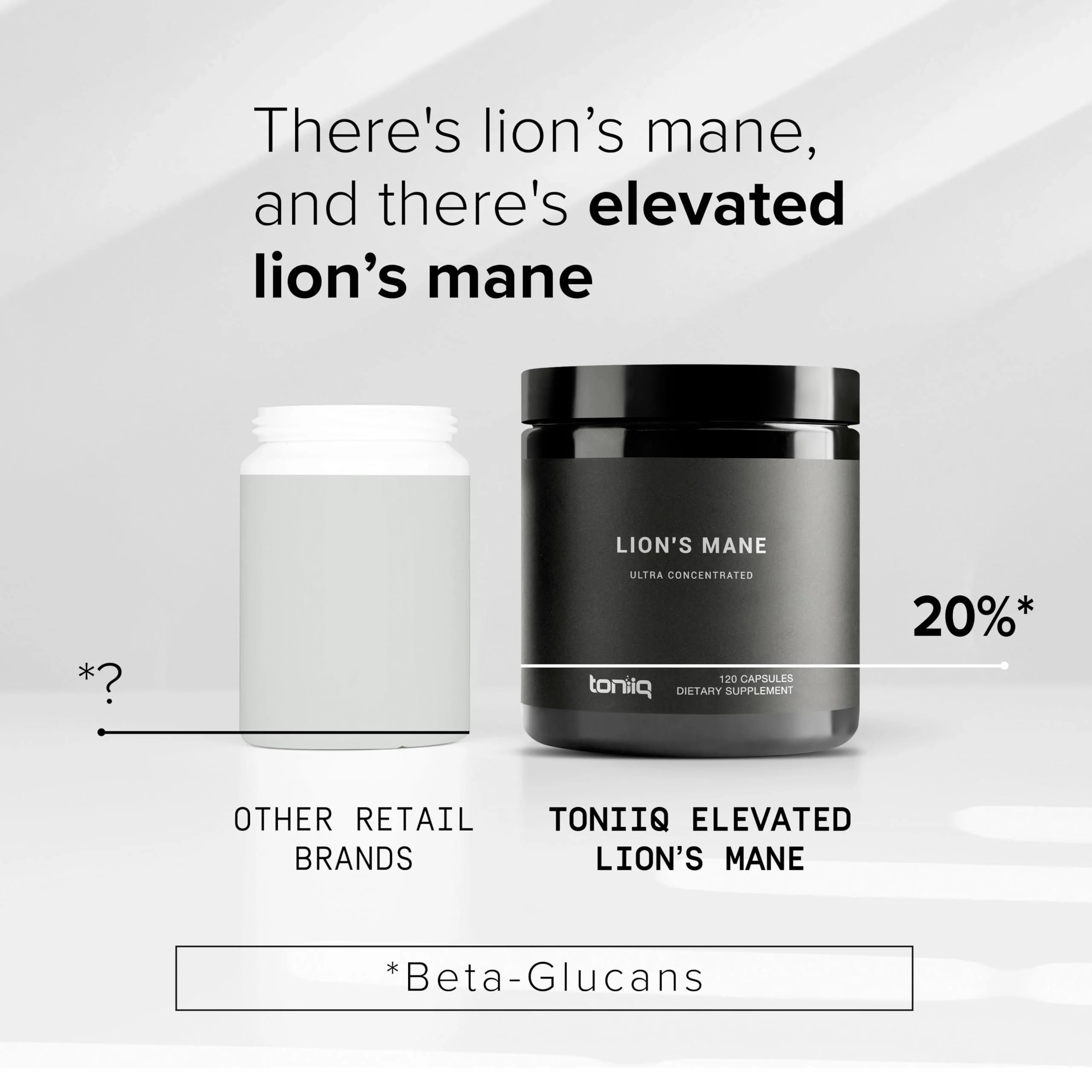 Toniiq Lion’s Mane - Ultra High Potency 10:1 Extract with 30% Polysaccharides - Highly Concentrated & Bioactive - Third-Party Lab Tested - 120 Capsules - Image 6