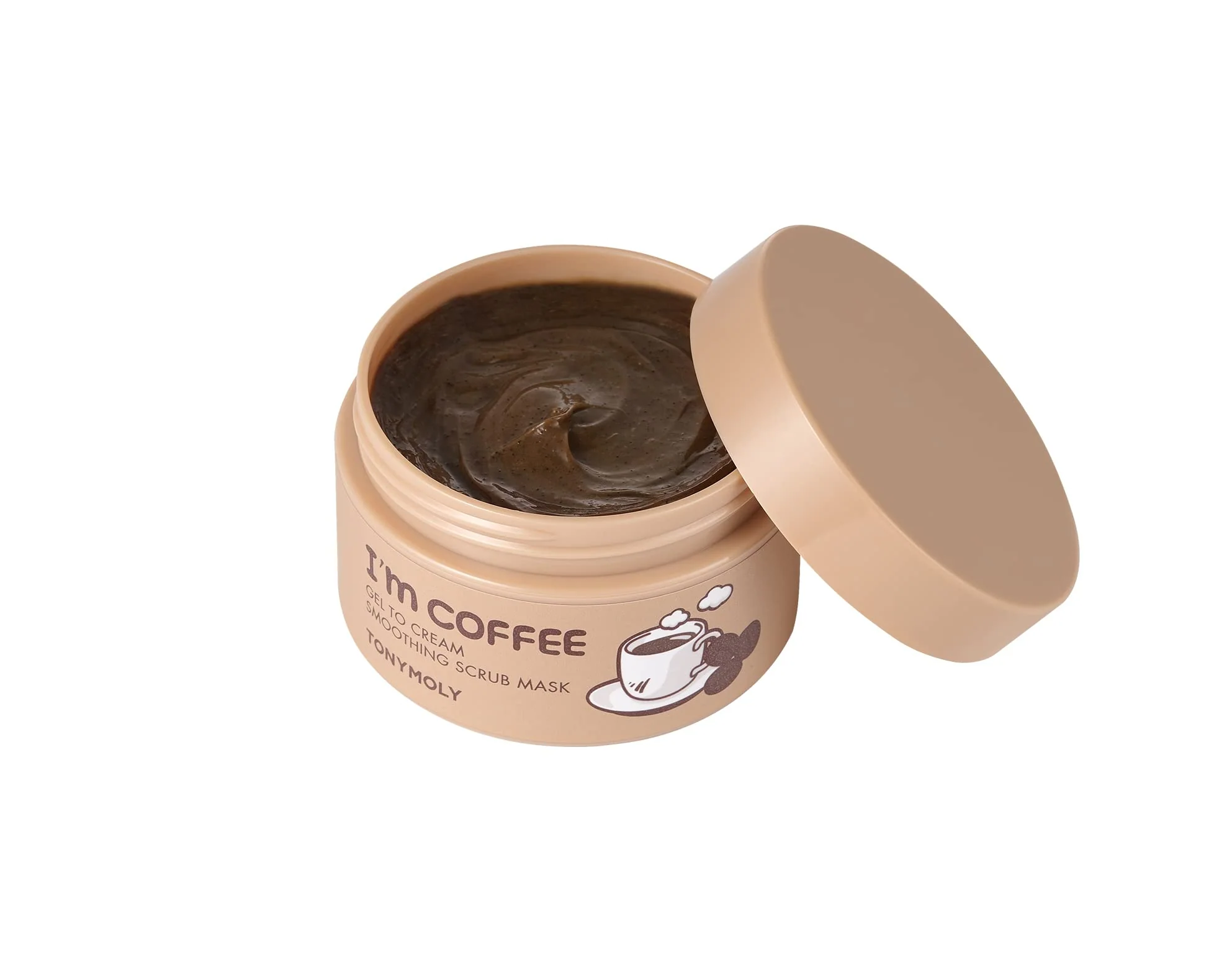 TONYMOLY I’m Coffee Gel-to-Cream Smoothing Scrub Mask – Gentle Exfoliating Face Mask with Coffee Grounds – Hydrates, Smooths & Softens Skin, 100ml - Image 6