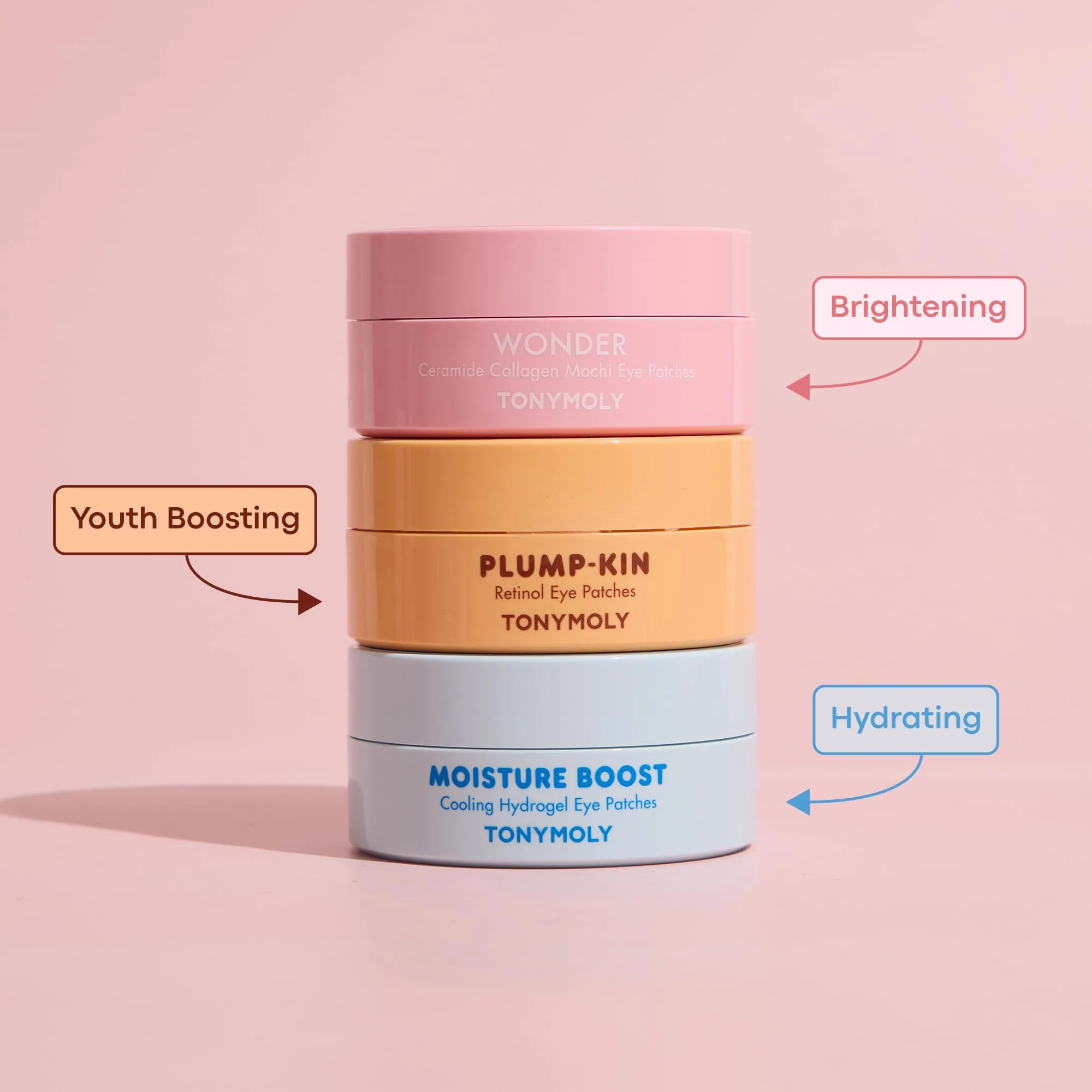 TONYMOLY Moisture Boost Cooling Hydrogel Eye Patches – Hydrating & Refreshing Under Eye Patches with Hyaluronic Acid, Spirulina & Plankton, 30 Pairs - Image 4
