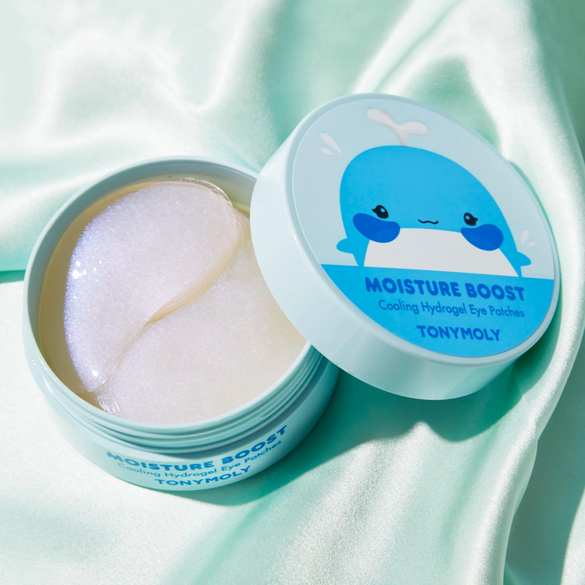 TONYMOLY Moisture Boost Cooling Hydrogel Eye Patches – Hydrating & Refreshing Under Eye Patches with Hyaluronic Acid, Spirulina & Plankton, 30 Pairs - Image 5