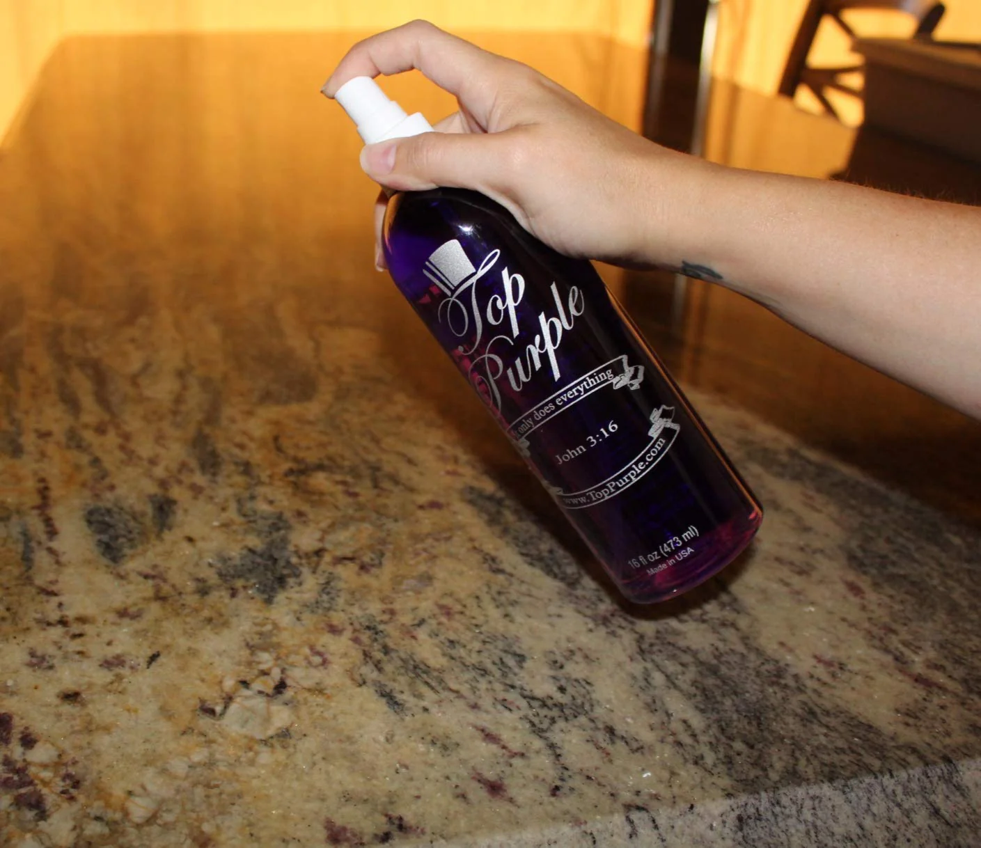 Top Purple Jewelry and More Cleaner 8 Ounce Spray Bottle - Image 6