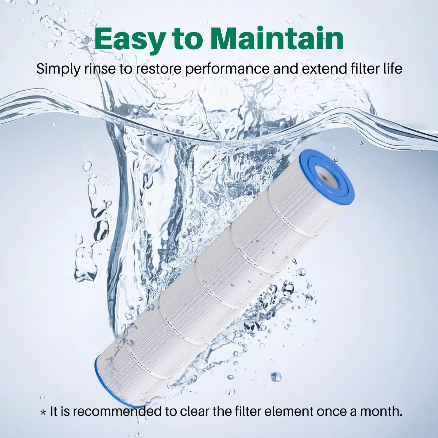 TOREAD PJAN145 Pool Filter Replaces Jandy CL580, CV580, Unicel C-7482, Ultral-A10, Filbur FC-0820, A0104100, R0357900, Filbur FC-6415, SD-01109, 145 sqft Filter Cartridge 4 Pack - Image 4
