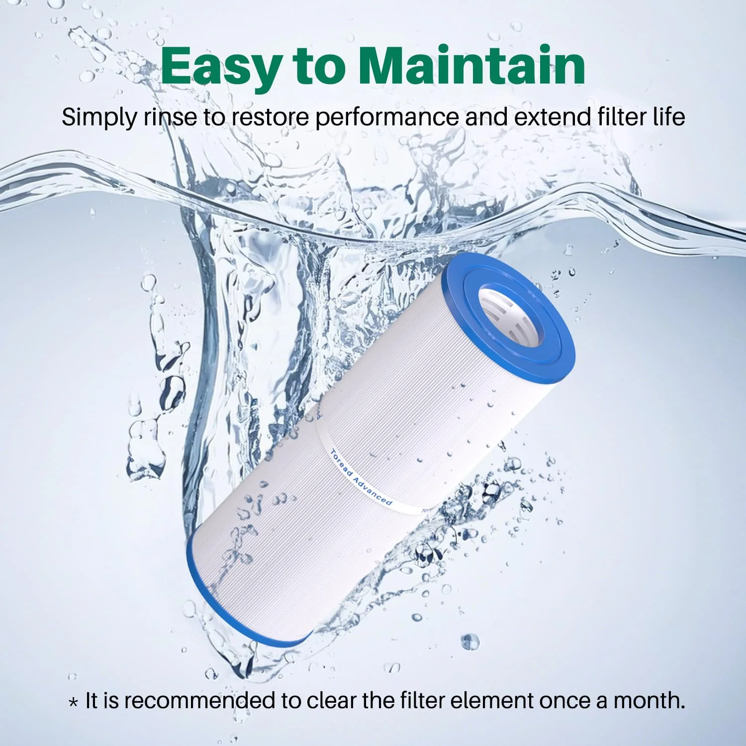 TOREAD TRF-4950 Spa Filter Replaces Unicel C-4950, Pleatco PRB50-IN, Guardian 413-212-02, Filbur FC-2390, 373045, 03FIL1600, 17-2380, Jacuzzi J210/J220/J235/J245/J275, 5X13 Hot Tub Filter, 2Pack - Image 4