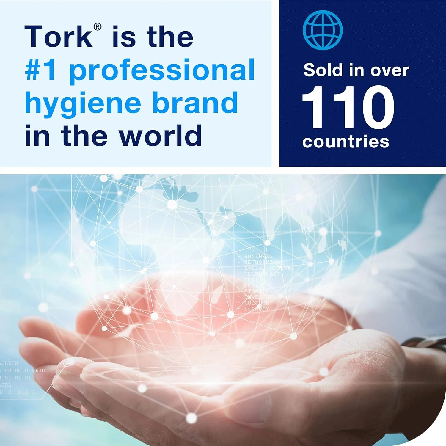 Tork Advanced Facial Tissue White Soft, Gentle 2-Ply, F1 Dispenser Compatible 30 Boxes x 100 Tissues (TF6810) - Image 3