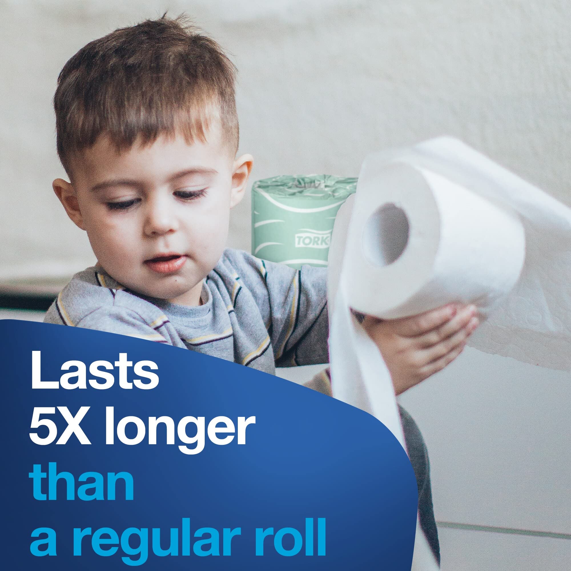 Tork Septic Safe Toilet Paper, White, 2-Ply 100% Recycled, Eco-Friendly, T24 Compatible 96 Rolls x 500 Sheets (TM1616S) - Image 7