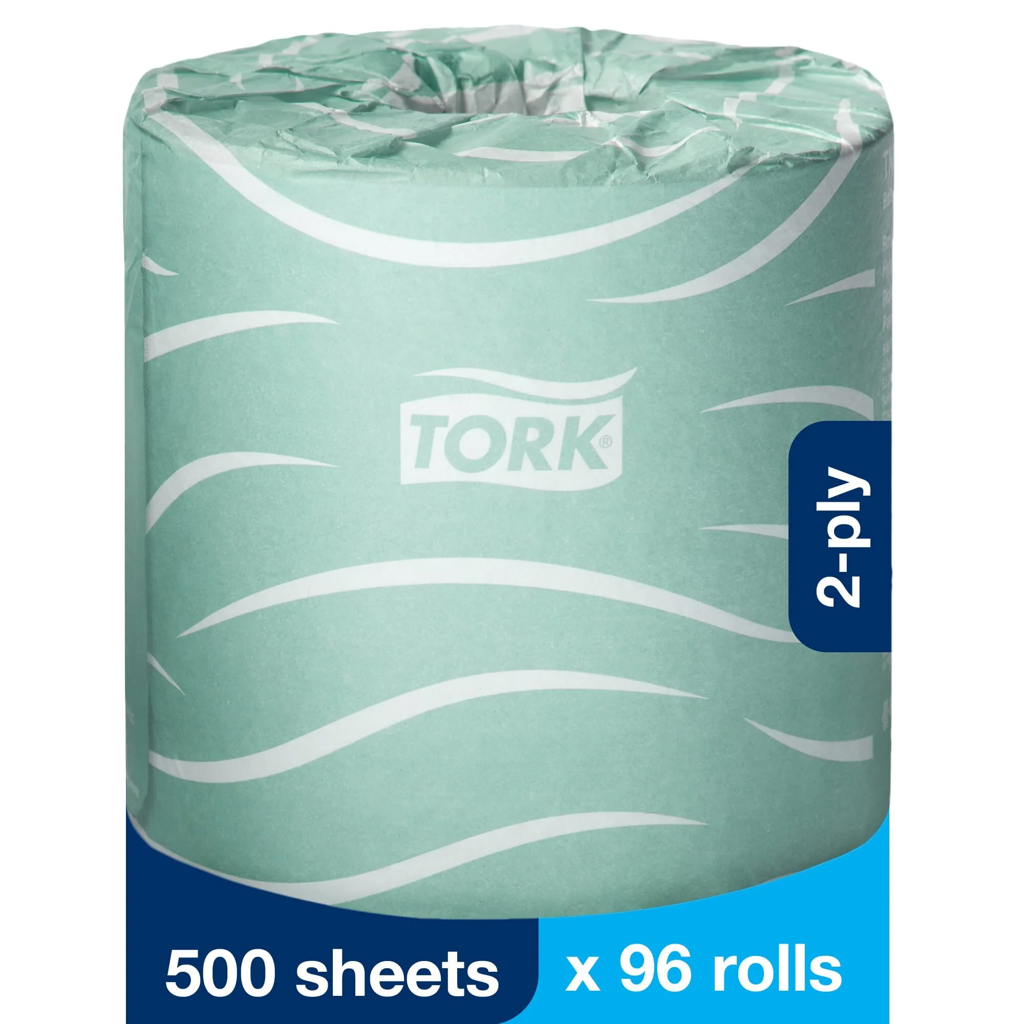 Tork Septic Safe Toilet Paper, White, 2-Ply 100% Recycled, Eco-Friendly, T24 Compatible 96 Rolls x 500 Sheets (TM1616S) - Image 9