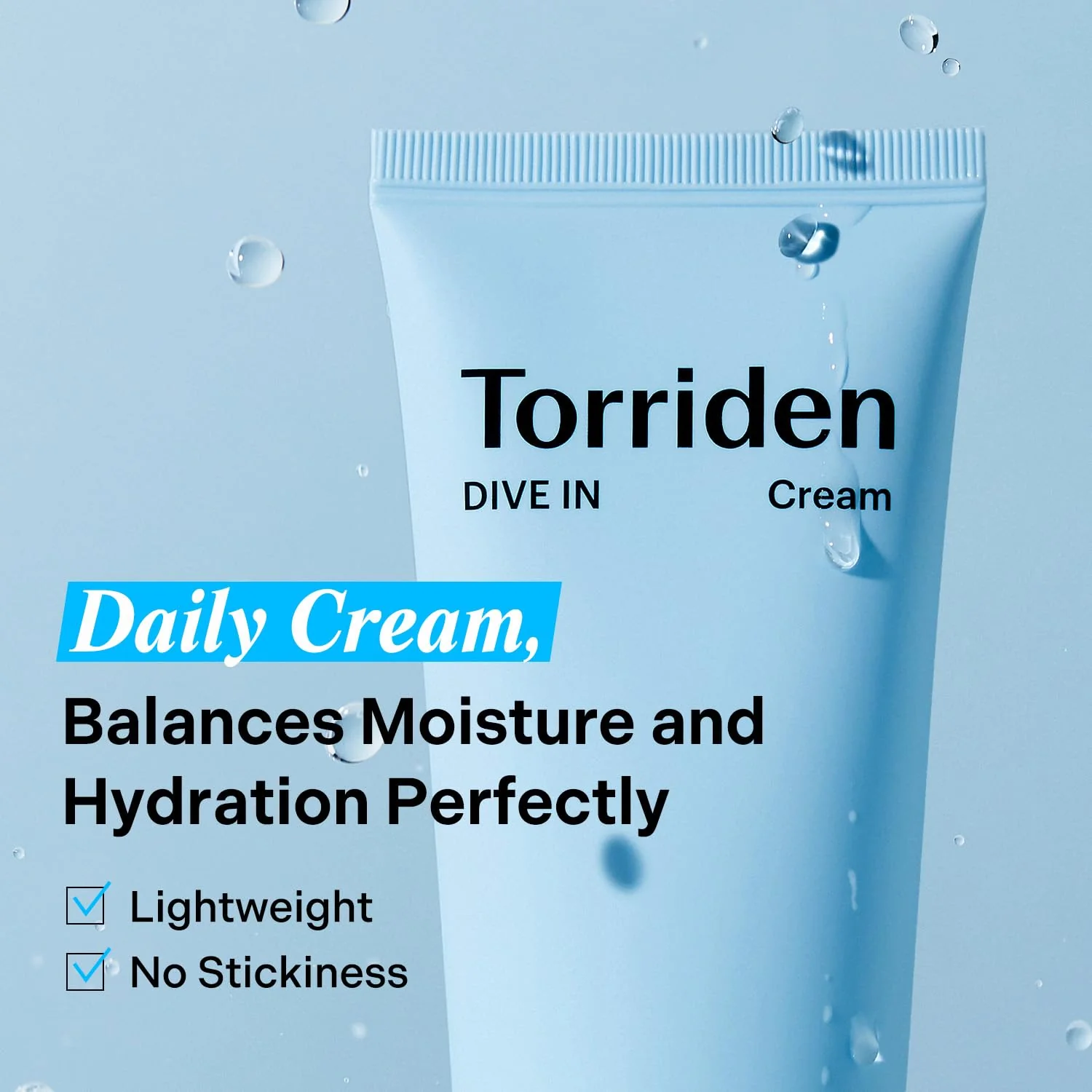 Torriden DIVE IN Cream 80ml (2.71 fl. oz.) | Facial Moisturizer for Sensitive, Oily Skin | Lightweight and Moistrul Creamy Texture | Hyaluronic Acid Cream, Allantoin - Image 8