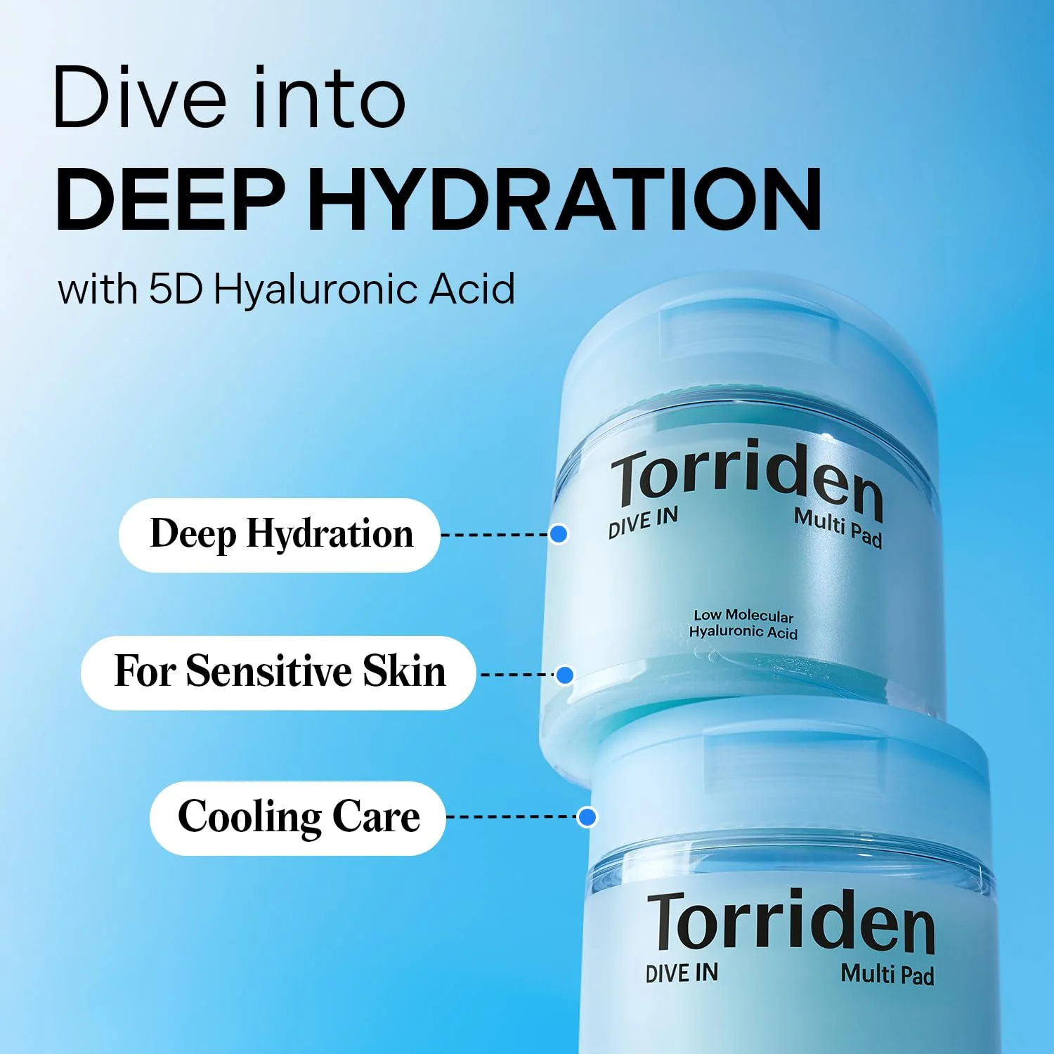 Torriden DIVE IN Multi Pad (80 pads) | Serum infused Facial Pads for Cooling, Soothing, Hydrating Spot Masking | Hyaluronic Acid, Panthenol, Allantoin - Image 9