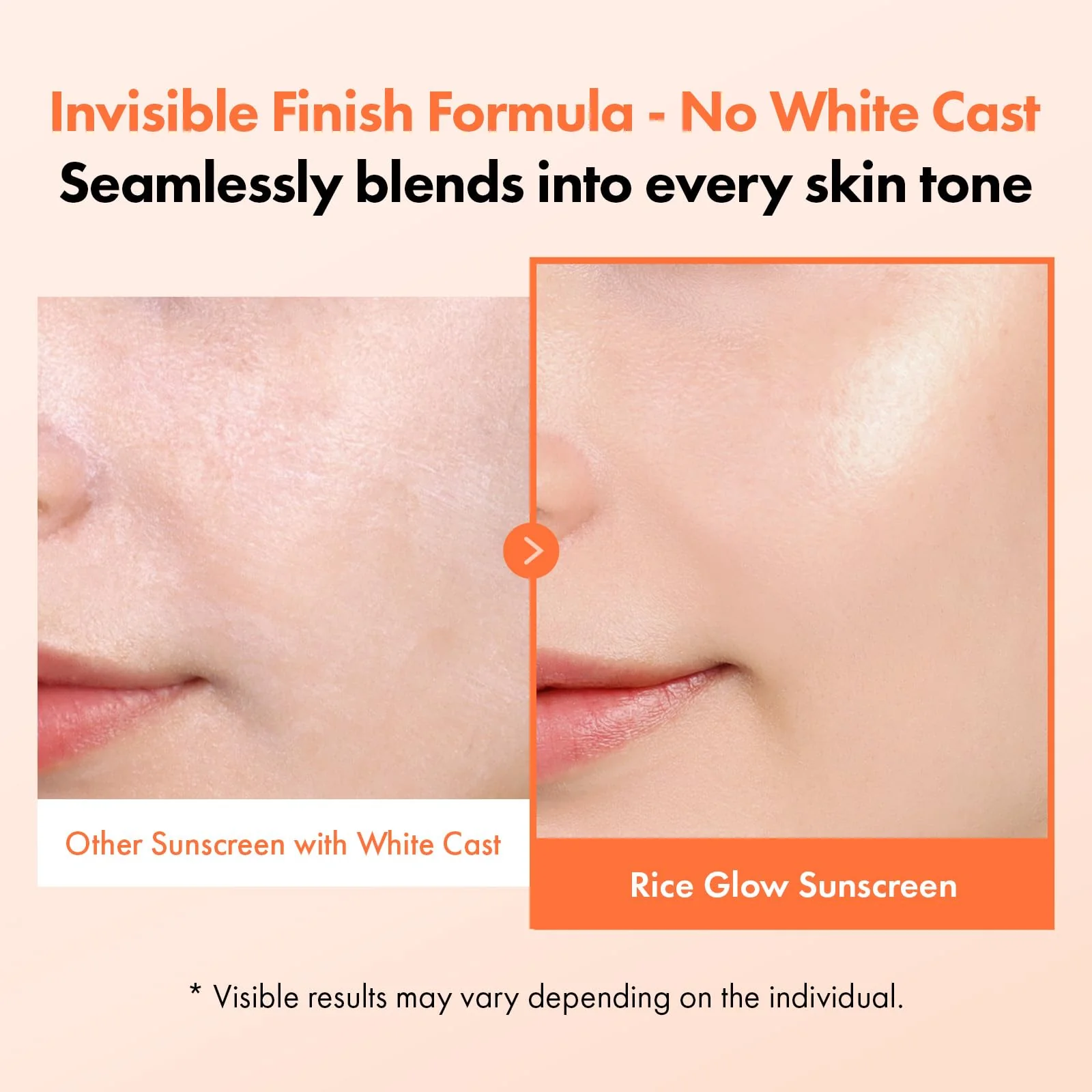 TOSOWOONG Rice Glow Sunscreen, SPF50+ Broad Spectrum Korean Sunscreen for Face, Dewy Finish No White Cast, Glass Skin Hydrating SPF Moisturizer with Rice Water & Hyaluronic Acid, 50ml / 1.69 fl. oz. - Image 6