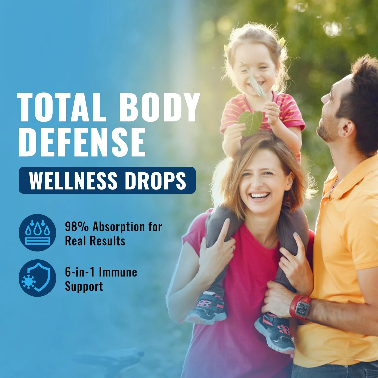 Total Immune 6-in-1 Liquid Multivitamin Supplement | 100% Daily Zinc, Vitamin D3, Vitamin C Immunity Drops Vitamin Liquid | Elderberry, Echinacea, Ginger Support for Adults & Kids | 4 oz Passion Fruit - Image 6
