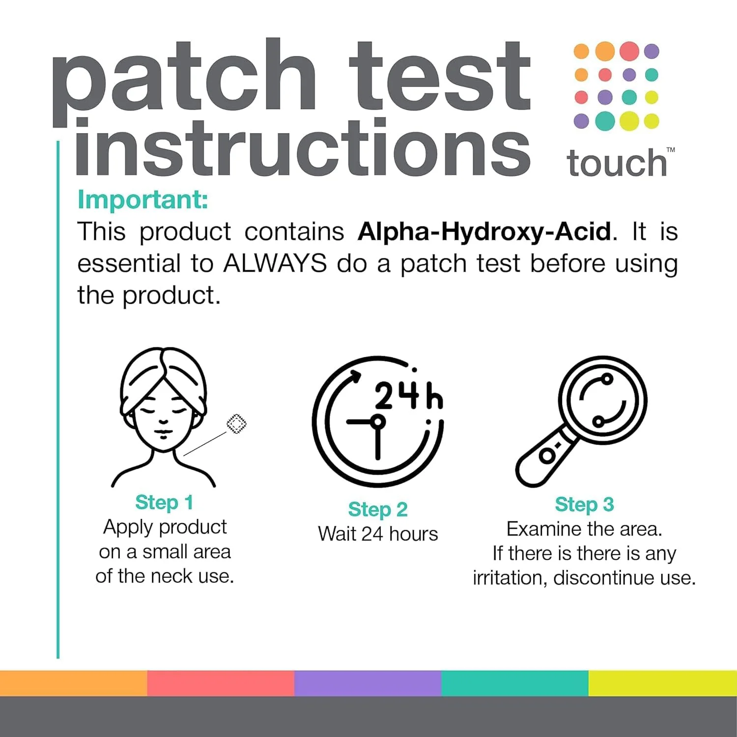 TOUCH Glycolic Acid Lotion for Keratosis Pilaris - KP Exfoliating Body Lotion Moisturizer - for AHA BHA Rough & Bumpy Skin- Gets Rid of Redness - 8 Fl Oz - Image 4