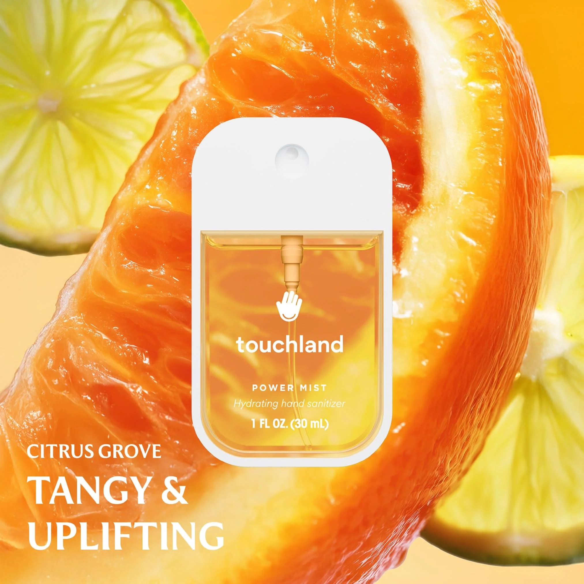 Touchland Hydrating Hand Sanitizer Spray – Fresh 5 Set (Frosted Mint, Citrus Grove, Lemon Lime, Aloe You, Wild Watermelon) – 5 x 1 FL OZ Travel Size Mists - Image 6