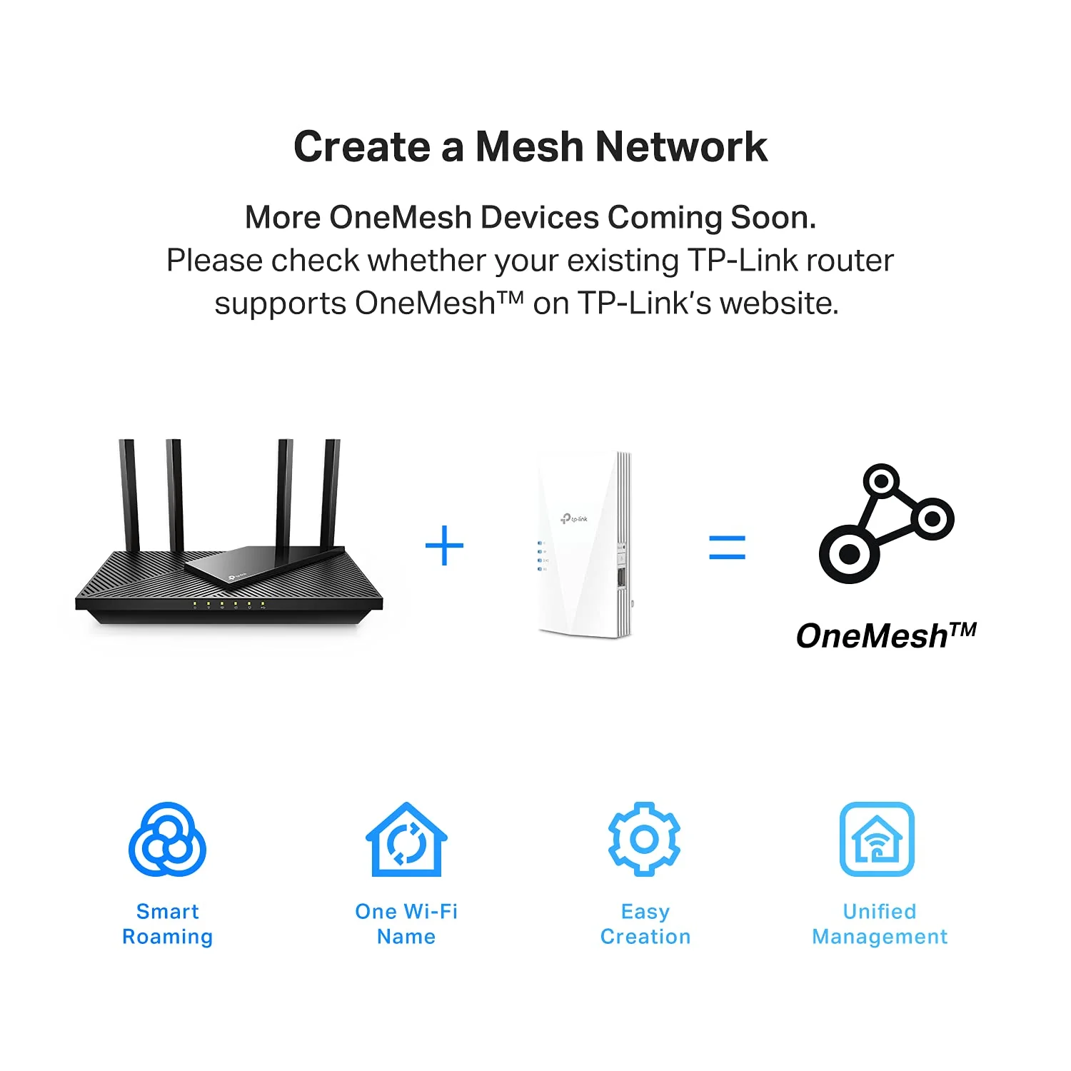 TP-Link OneMesh WiFi 6 Router AX1800 Smart WiFi Router (Archer AX21) – Dual Band Gigabit Router + TP-Link AX1500 WiFi Extender Internet Booster(RE500X), OneMesh WiFi 6 Range Extender - Image 7