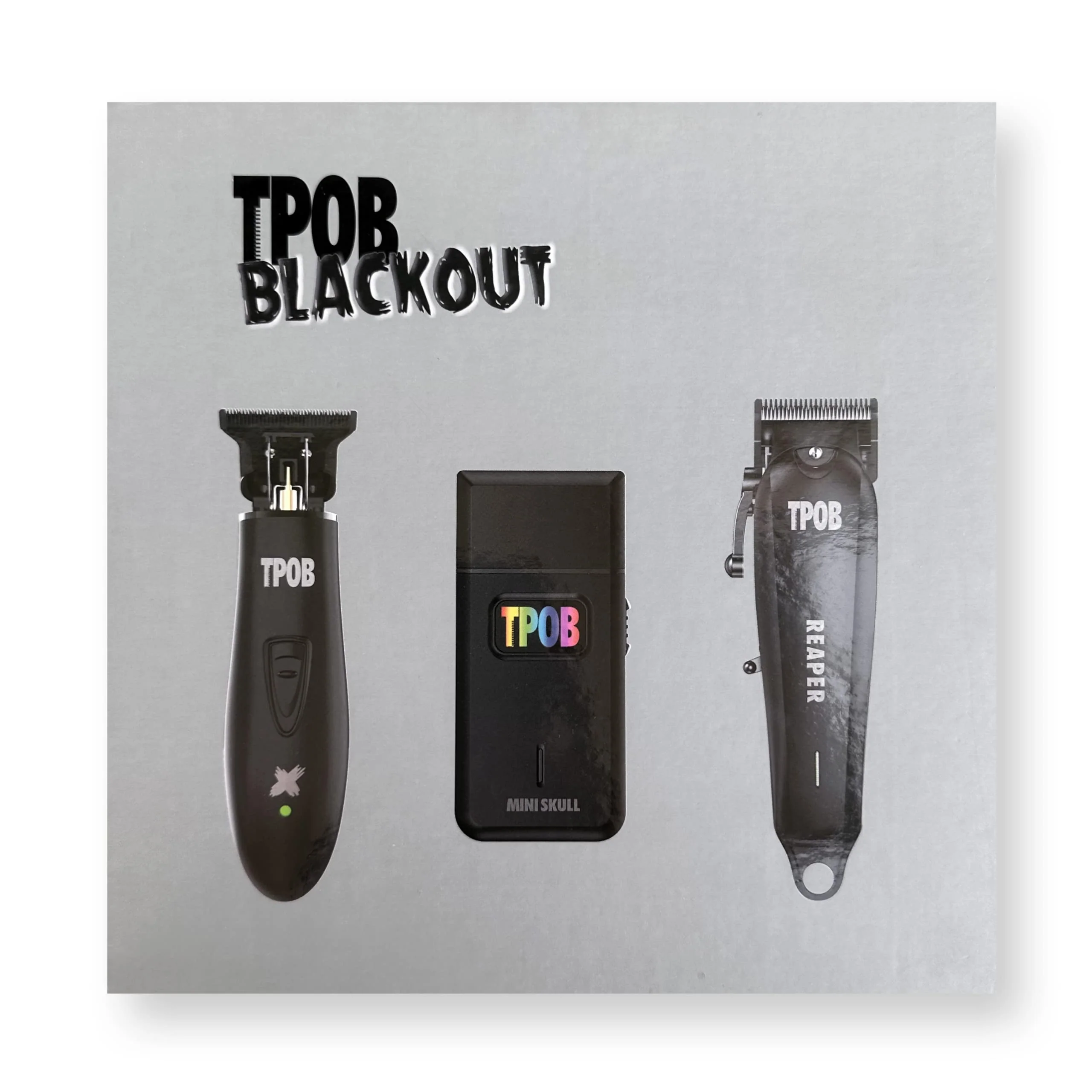 TPOB Slime 2 Barber Hair Clippers Trimmer Shaver Set for Men with Matte Green Case and X Fade Blade (Blackout) - Image 7
