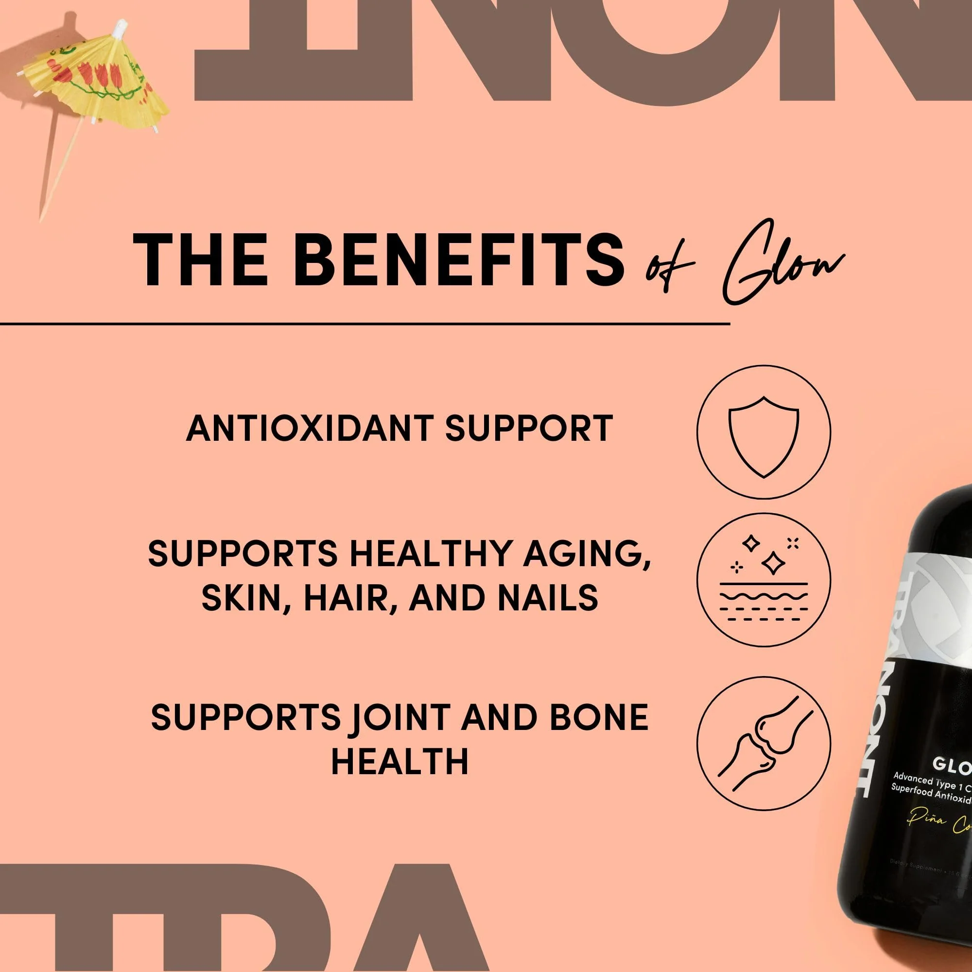 Tranont Glow Liquid Collagen for Women | Multi Collagen Peptides with Hyaluronic Acid & Biotin | Hair, Skin & Nail Support | Hydrolyzed Collagen Shot | Piña Colada | 15 fl oz - Image 6