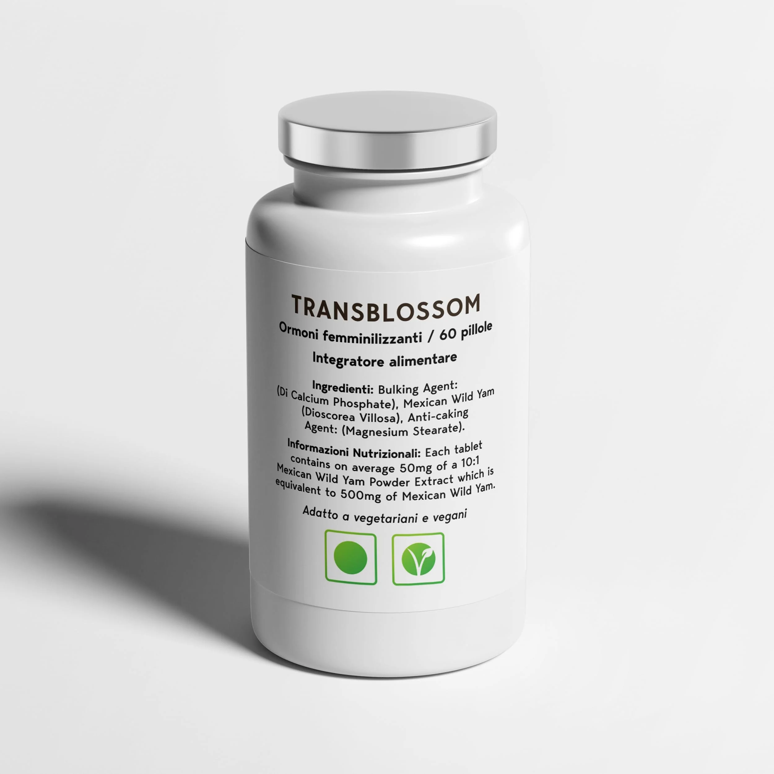 TransBlossom Hormone MTF Feminizer Pills Empowering Wellness for Every Journey 60 Tablets, Transform Pills, Ladyboy, White - Image 2