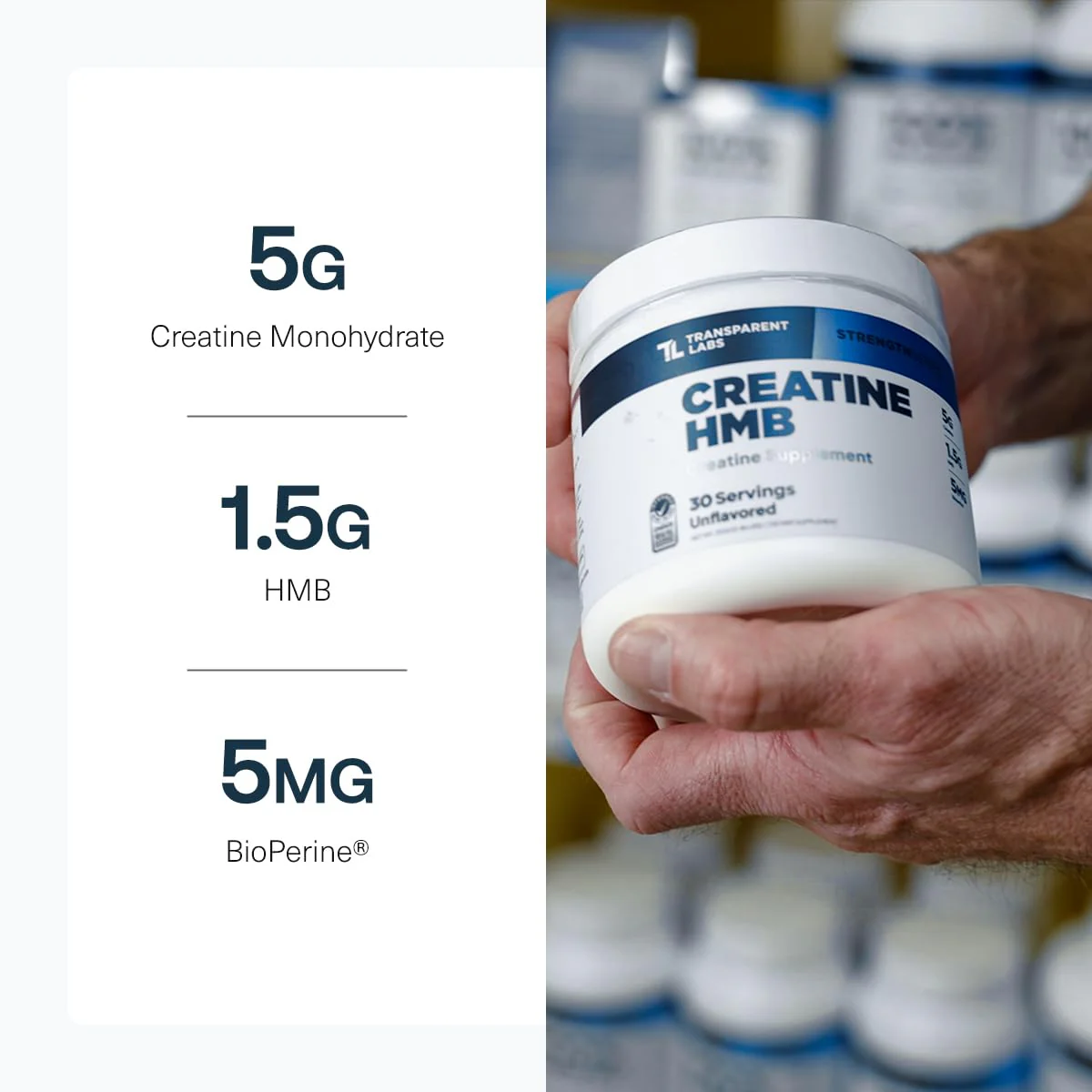 Transparent Labs Creatine HMB - Creatine Monohydrate Powder with HMB for Muscle Growth, Increased Strength, Enhanced Energy Output, and Improved Athletic Performance - 30 Servings, Hawaiian Splash - Image 7