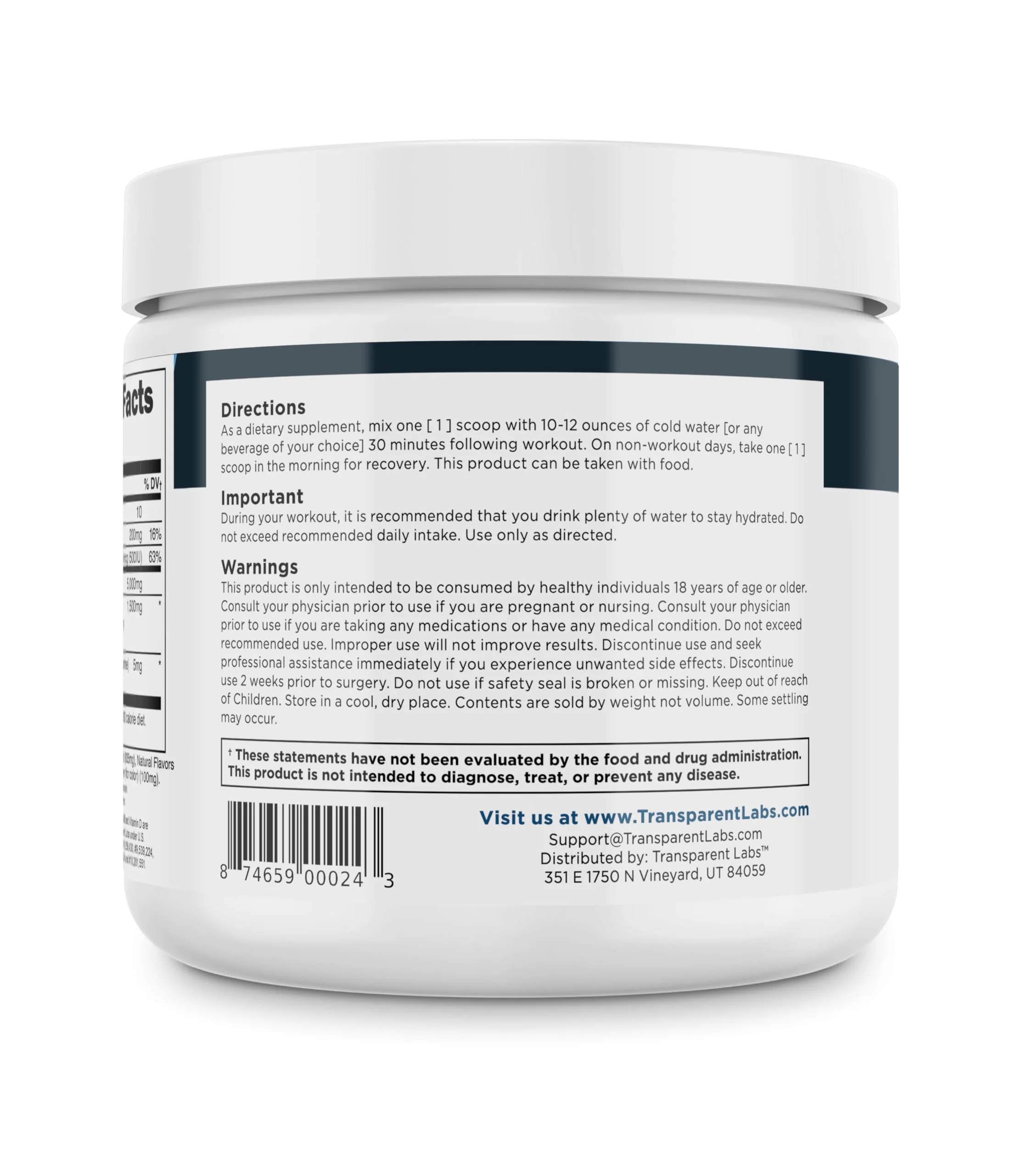 Transparent Labs Creatine HMB - Creatine Monohydrate Powder with HMB for Muscle Growth, Increased Strength, Enhanced Energy Output, and Improved Athletic Performance - 30 Servings, Hawaiian Splash - Image 8