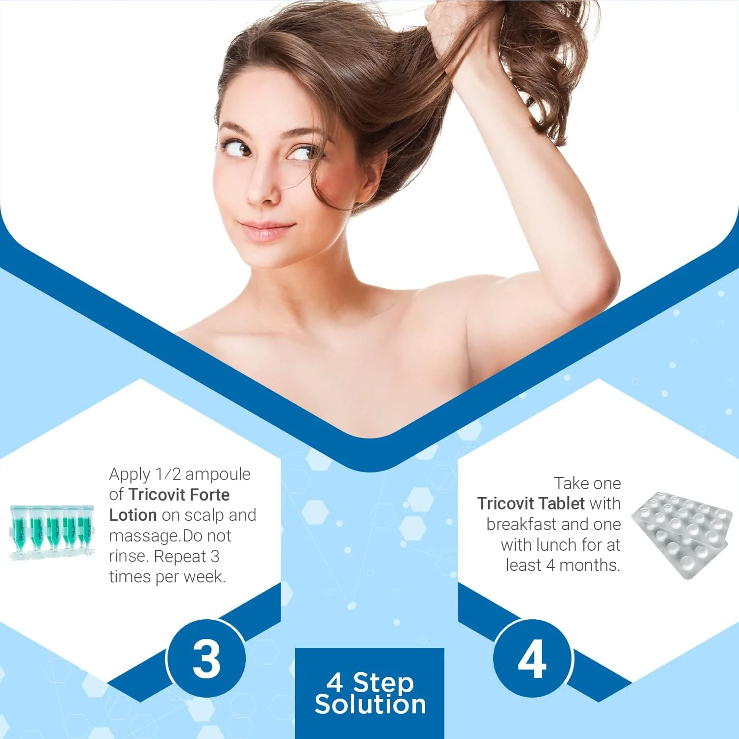 Tricovit Hair Growth Supplement - Nail & Hair Health Vitamins with Amino Acids, Minerals & Antioxidants - Dermatologist-Formulated & Gluten-Free Vitamins and Supplements for Women & Men (60 tablets) - Image 6