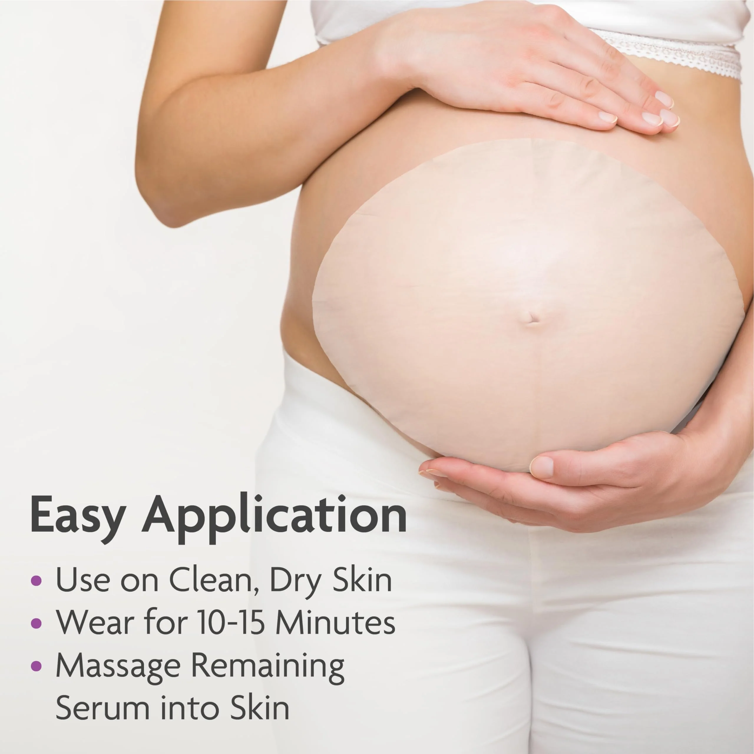 TriLASTIN Belly Masks - Belly Masks for Pregnant Women - Hydrating & Soothing for Itchy Skin - Reduces Stretch Marks - Safe for Sensitive Skin - Paraben & Phthalate-Free - Made in USA - 4 Pack - Image 4