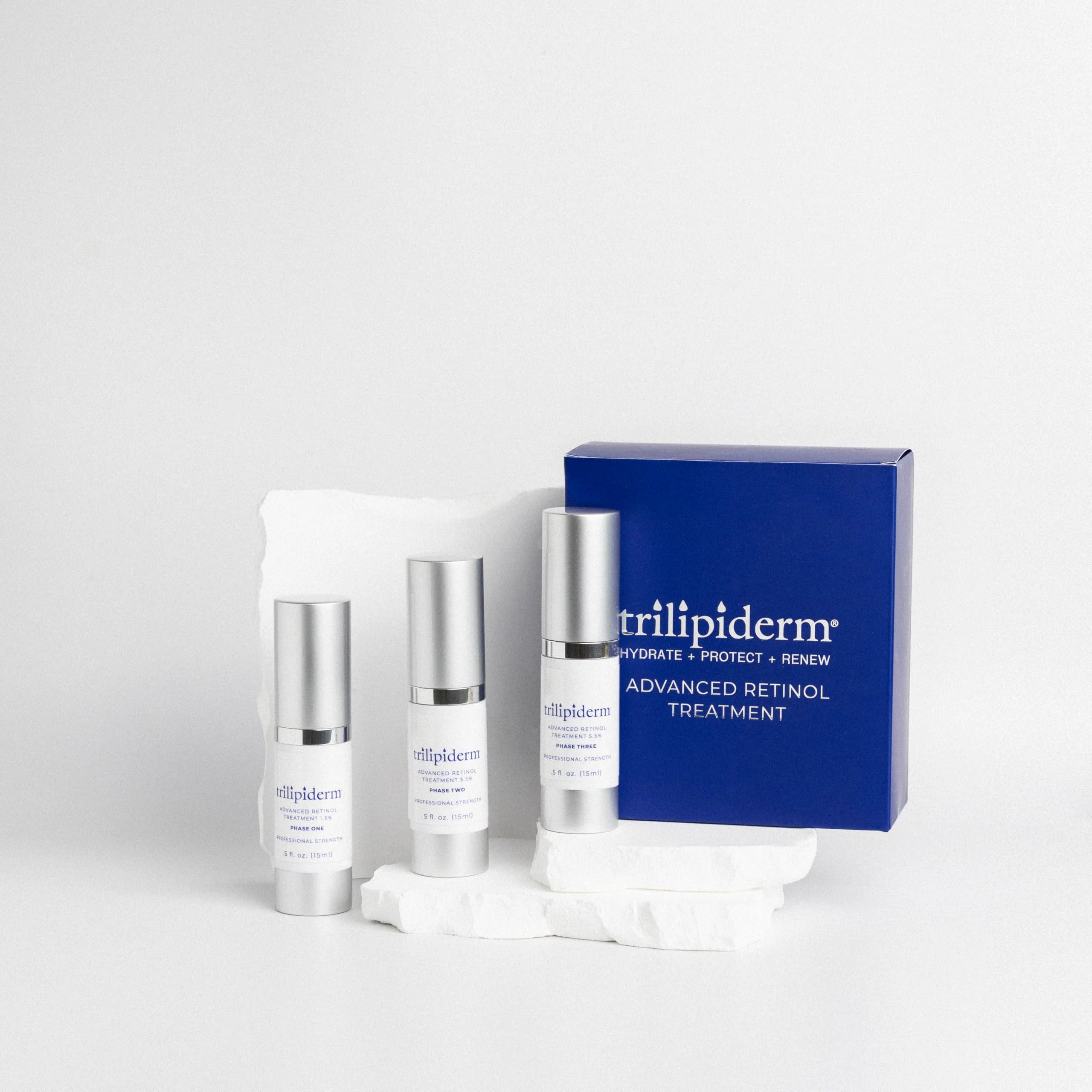 Trilipiderm Advanced Retinol Serum for Anti-Aging - 3 Phases (1.5%, 3.5%, 5.5%) - 5oz Each - Image 8