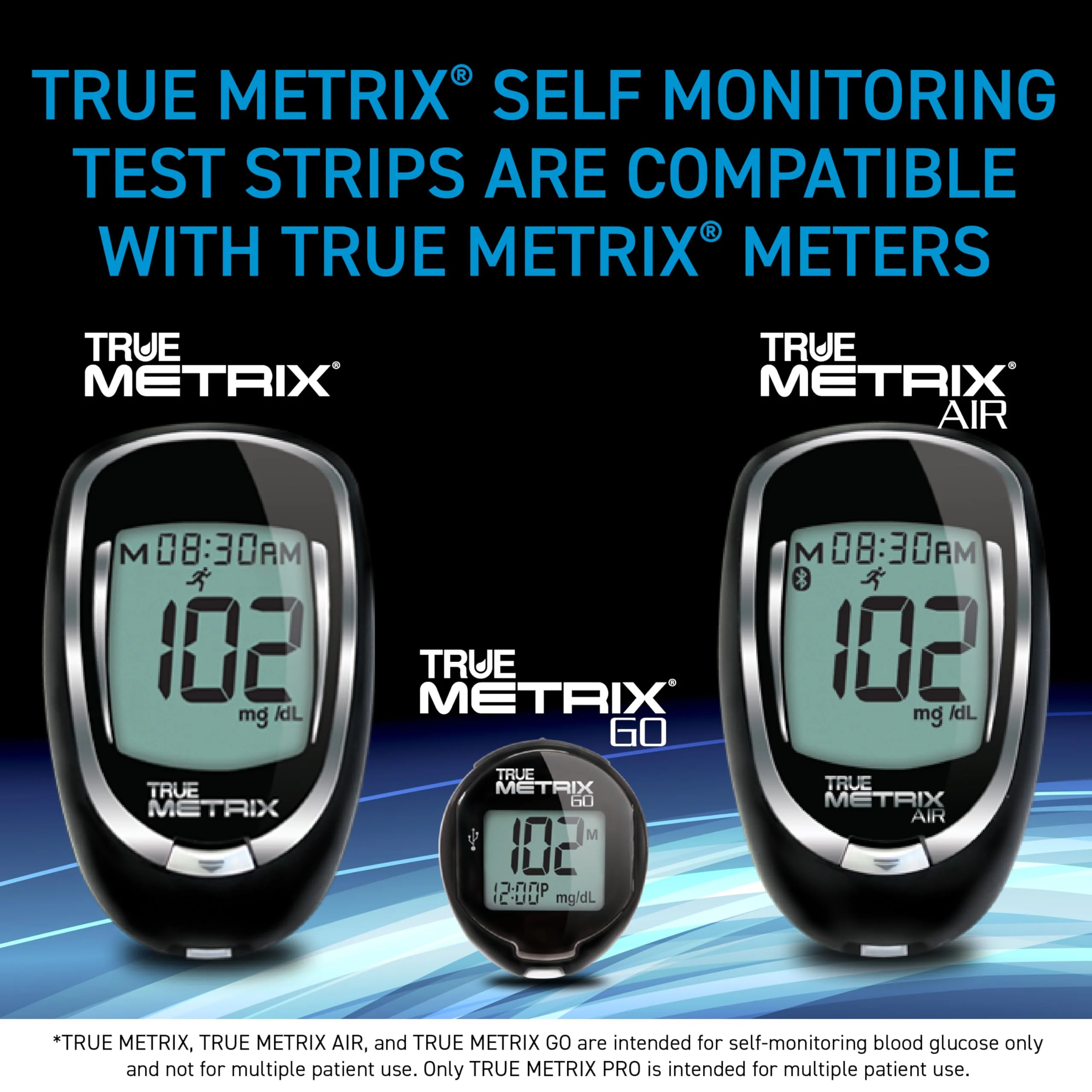 TRUE METRIX Self Monitoring Blood Glucose Test Strips, TRUE METRIX Family of Self Monitoring Blood Glucose Meters, 50 Count - Image 4