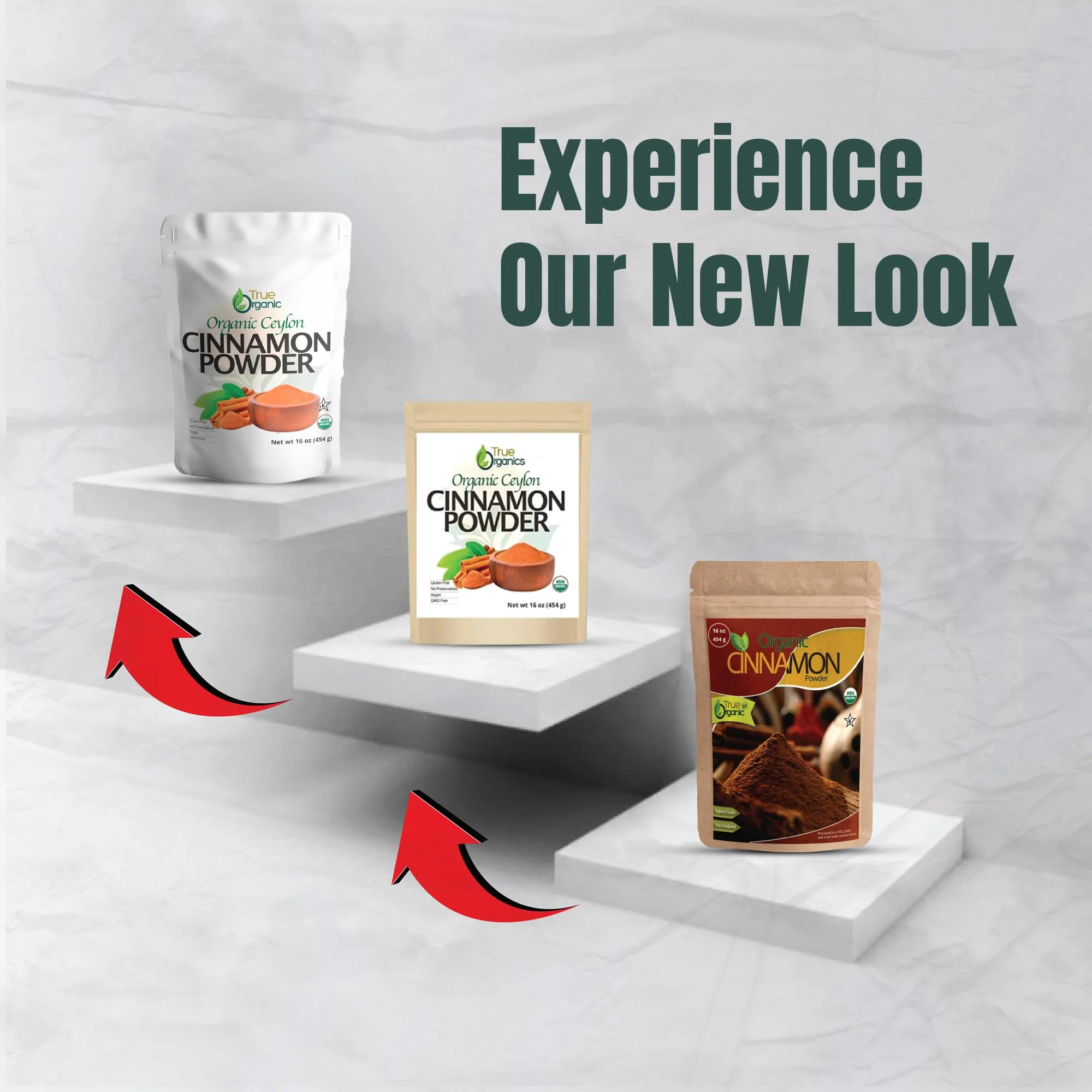True Organic Pure Ceylon Cinnamon Powder, 1 lb, Premium Grade, Gluten Free, USDA & Kosher Certified, Organic Ground Cinnamon powder, Non-GMO, Ceylon Premium Quality - Image 4