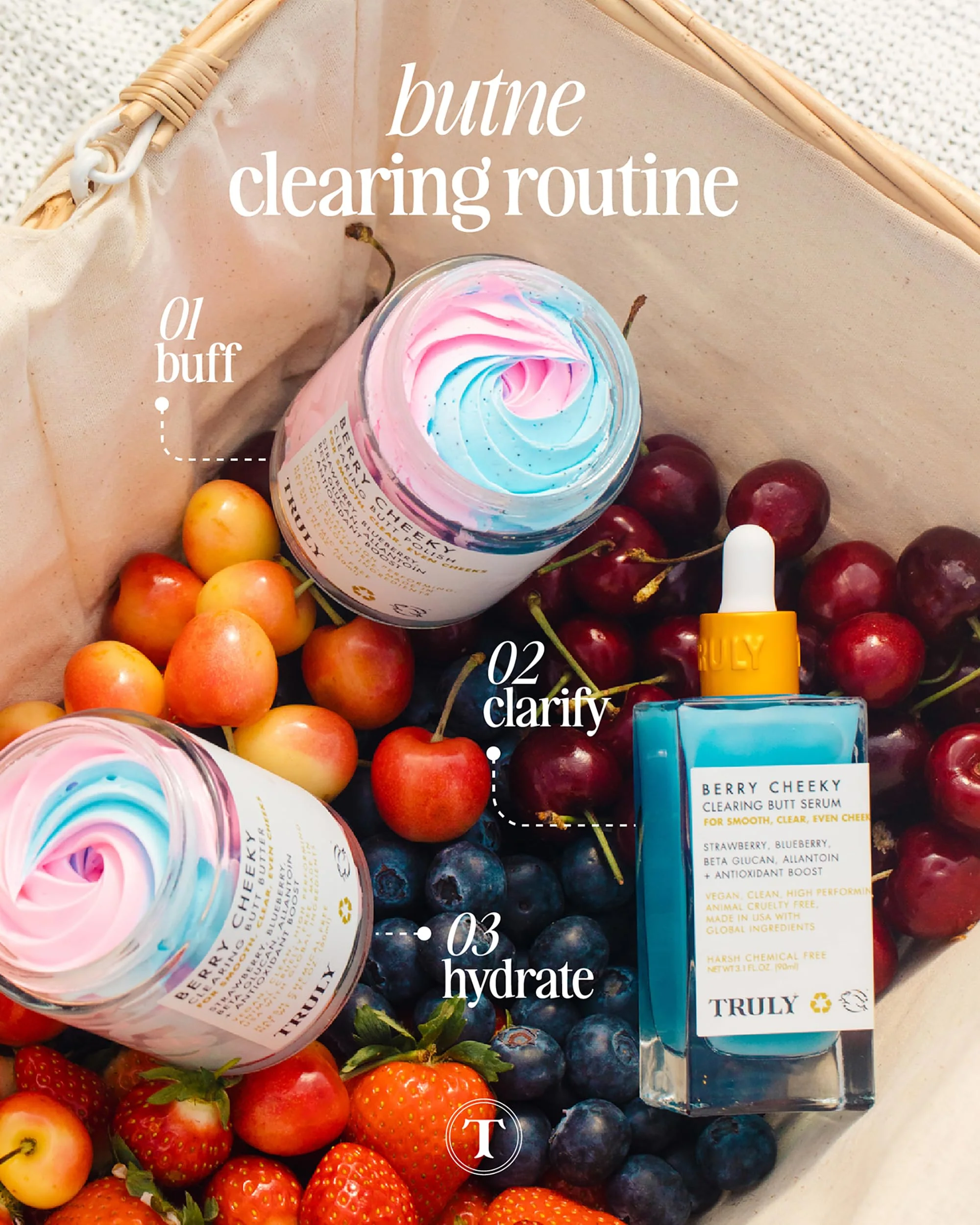 Truly Beauty Berry Cheeky Clearing Butt Serum Butt Acne Clearing Treatment - Body Acne Treatment For Bacne - Butt Acne Cream Serum - Thighs and Bum Acne Treatment - 3.1 OZ - Image 7