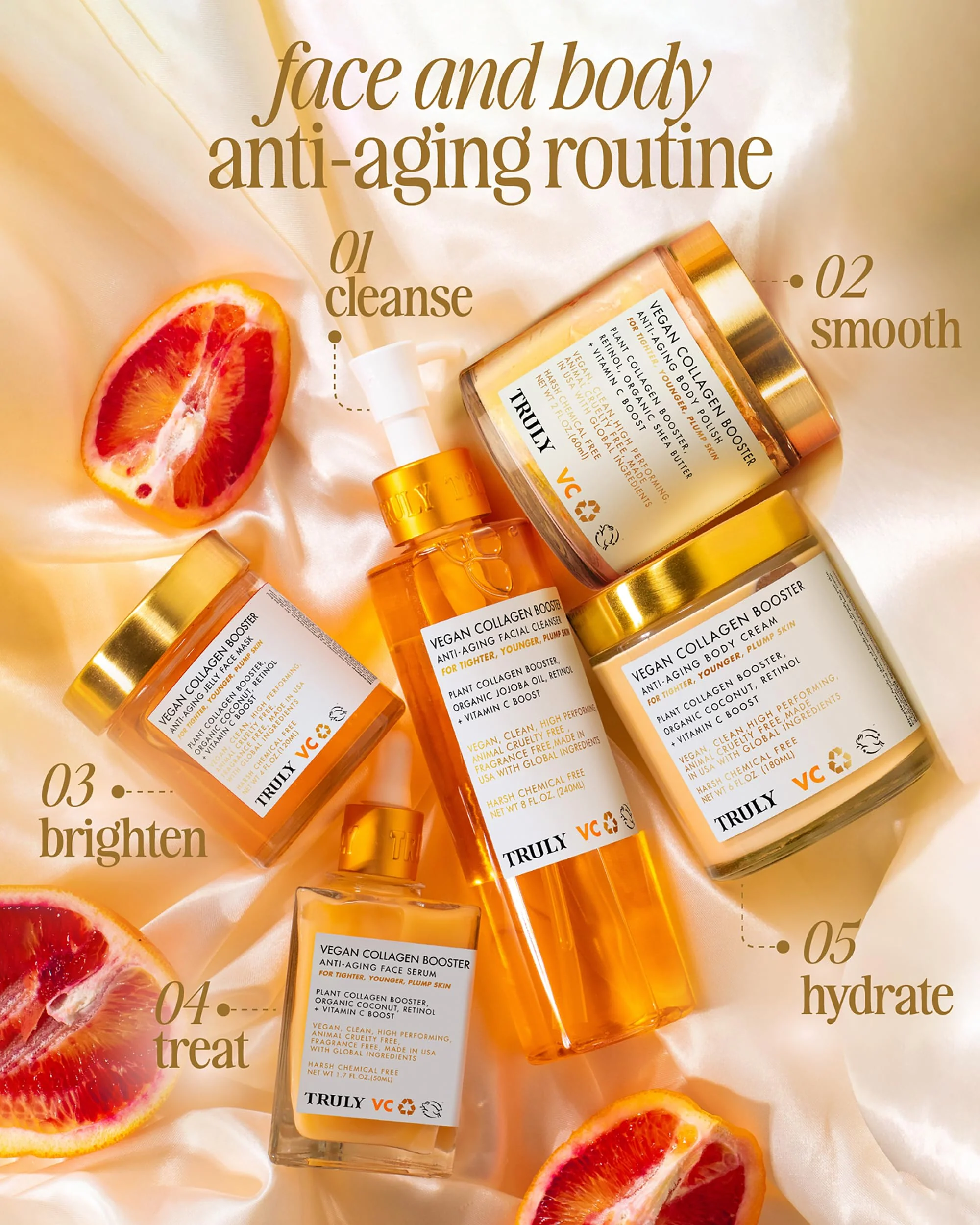 Truly Beauty Vegan Collagen Booster Anti-Aging Serum with Retinol, Vitamin C, and Organic Coconut Collagen Serum for Face Tightens Loose Skin, Fade Age Spots, and Discoloration, 1.7 Fl Oz. - Image 3