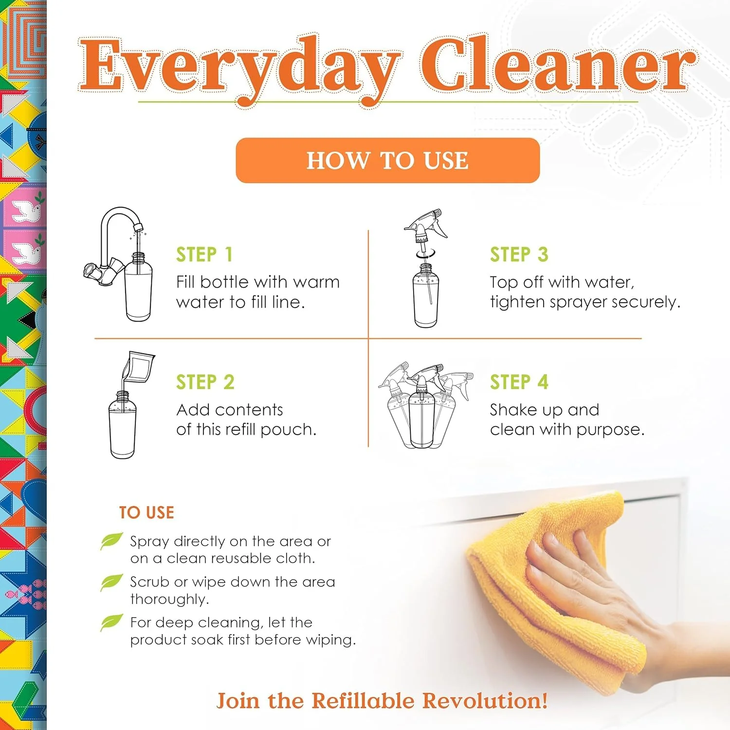 Truly Free Everyday Cleaner - Multipurpose Cleaner Spray, Kitchen Counter Cleaner, Natural Cleaning Products, Multi-Surface Household Solution - Pack of 3 - Image 3
