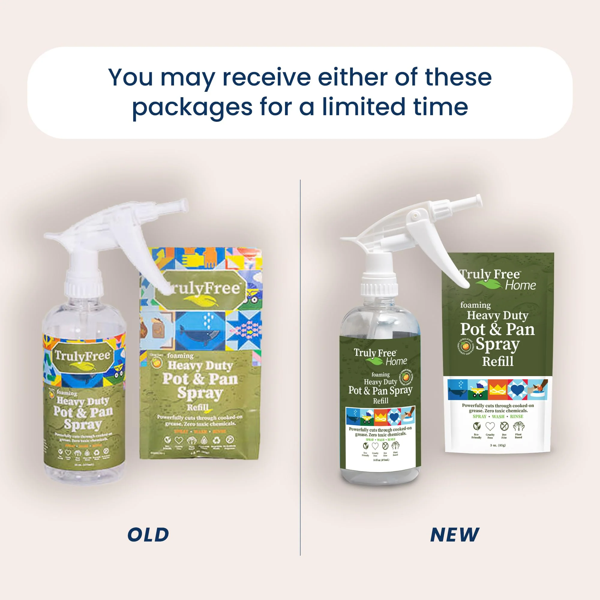 Truly Free Heavy Duty Pot & Pan Spray | Non Toxic Powerful Grease Remover, Multi-Purpose Kitchen Oven Cleaner Spray Degreaser for Stove Top, Grill Citrus Scent | Includes 1 Empty Bottle & 2 Refill - Image 9