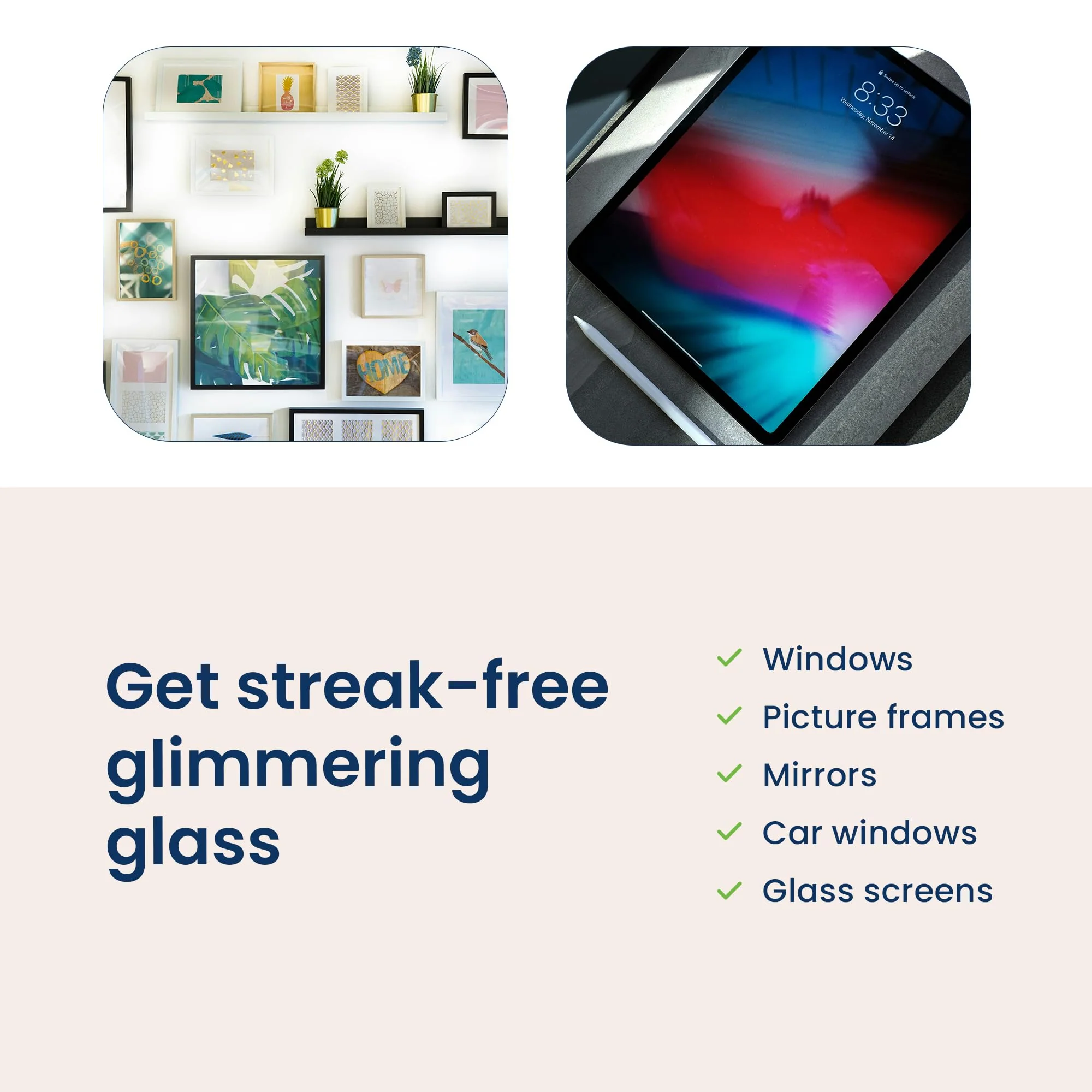 Truly Free Natural Glass Cleaner - Removes Dirt & Debris for Sparkling Clean Windows & Glass Surfaces at Home, Office & Garage, Includes: 1 Refillable Empty Bottle (16oz) & 2 Refills (3oz ea) - Image 2