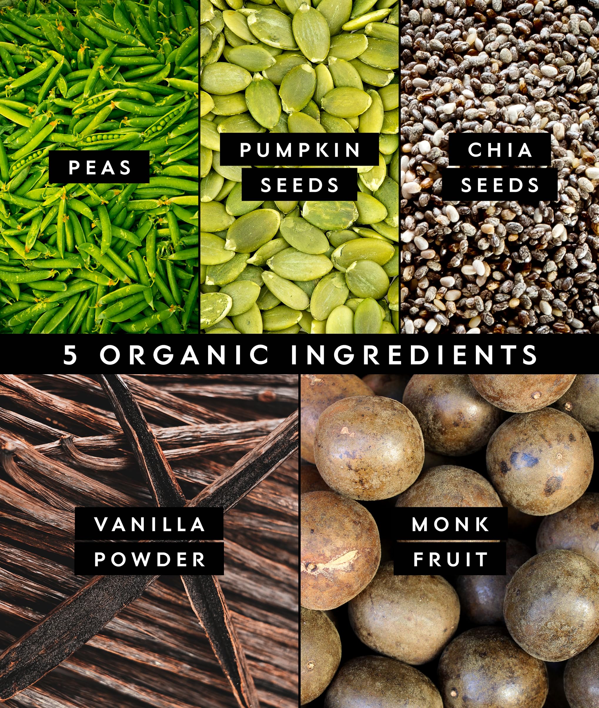 Truvani Organic Plant Based Protein Powder | Vanilla | 20g Pea Protein | 18 Servings | Vegan & Keto | Gluten & Dairy Free | Low Carb | No Added Sugar - Image 3