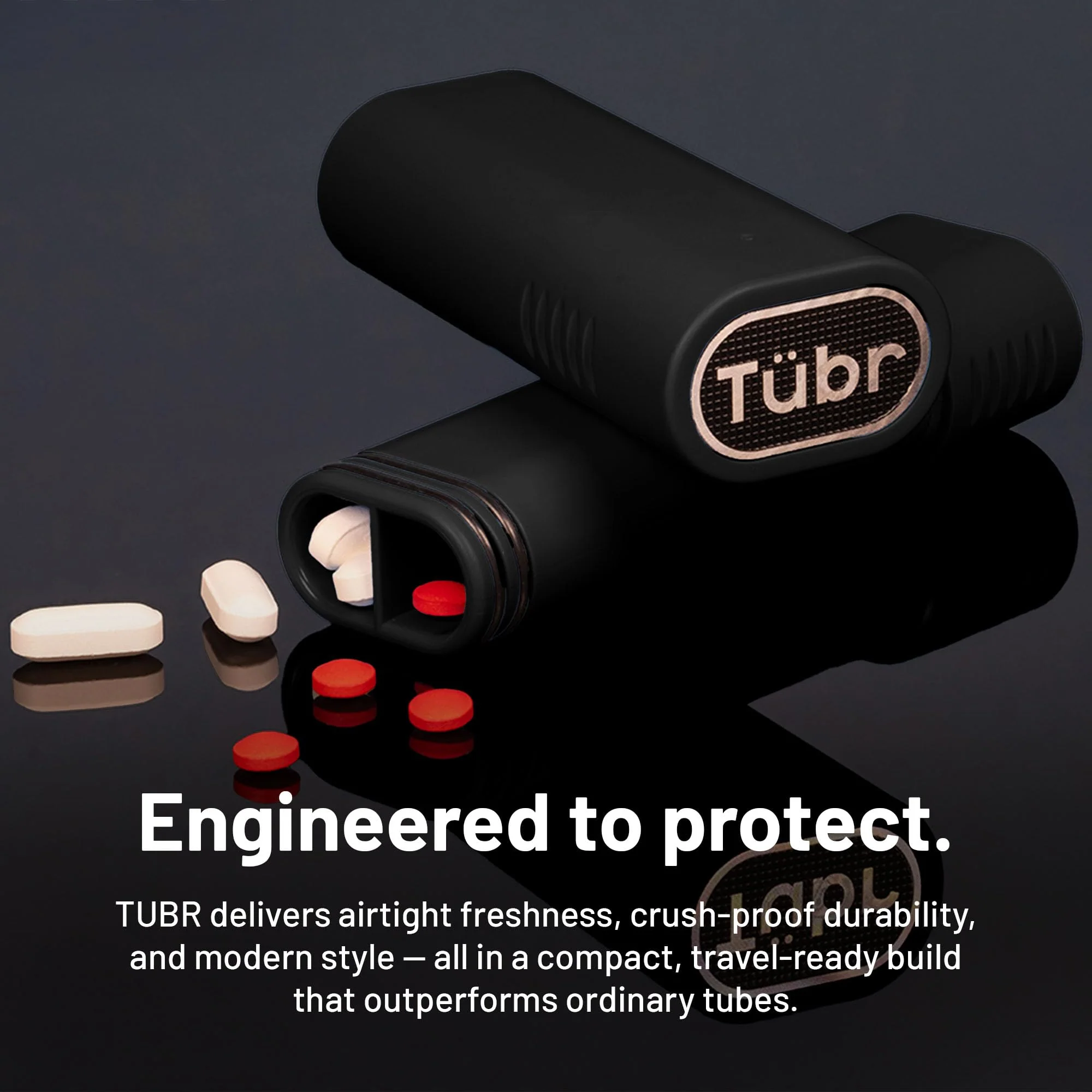TUBR Kingz Premium Storage Unit - Odor Proof, Airtight, Waterproof Case for 4 Pre-Rolls, Cigarillo - Portable Crush-Resistant BPA-Free Container, Carrying Storage for Travel, Parties, Daily (Raven) - Image 6