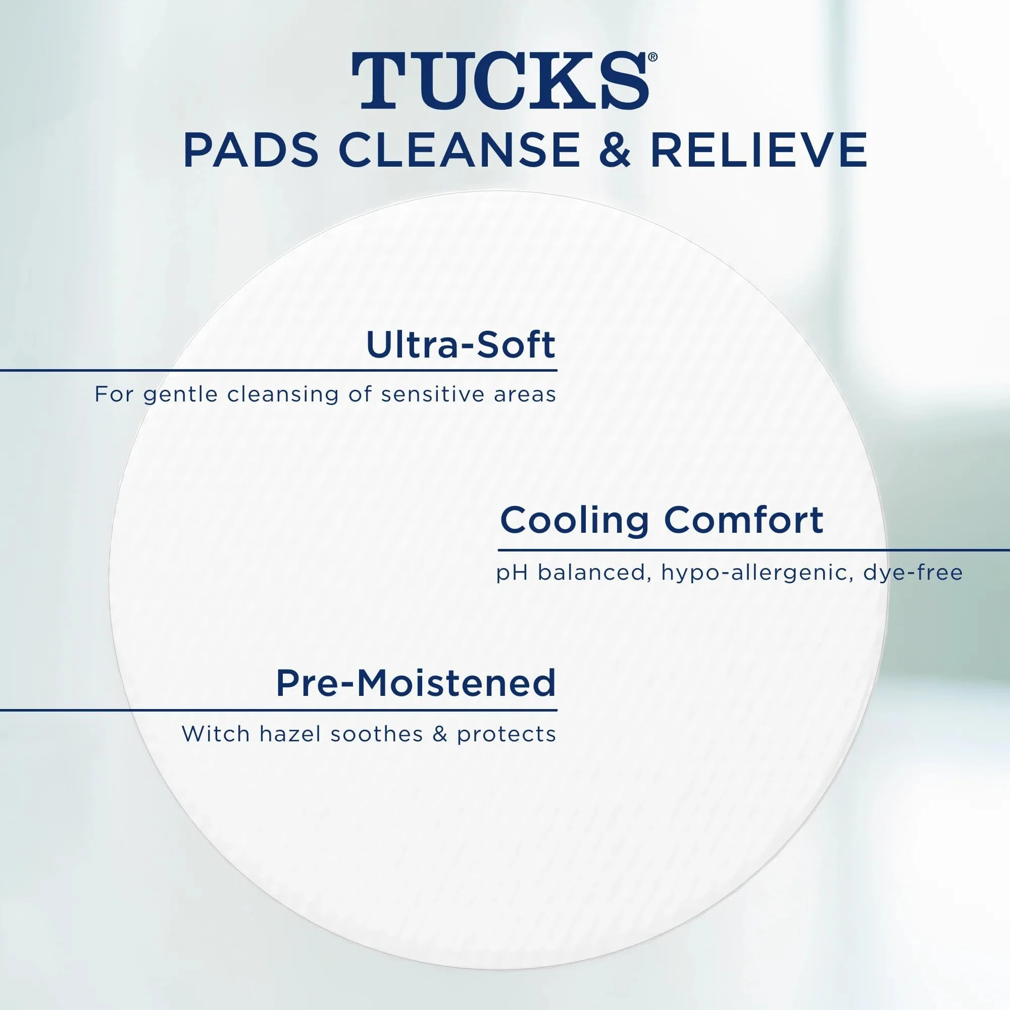 TUCKS Medicated Cooling Pads, 100 Count – Hemorrhoid Pads with Witch Hazel, Cleanses Sensitive Areas, Protects from Irritation, Hemorrhoid Treatment, Medicated Pads Used by Hospitals - Image 7