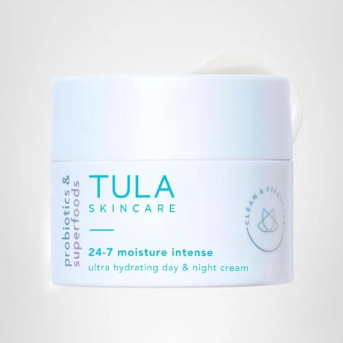 TULA Skin Care 24-7 Moisture Intense Ultra Hydrating Day & Night Cream - Ultra Nourishing Moisturizer for Face, Improves, Soothes & Maintains Skin Balance, 1.5 oz. - Image 2
