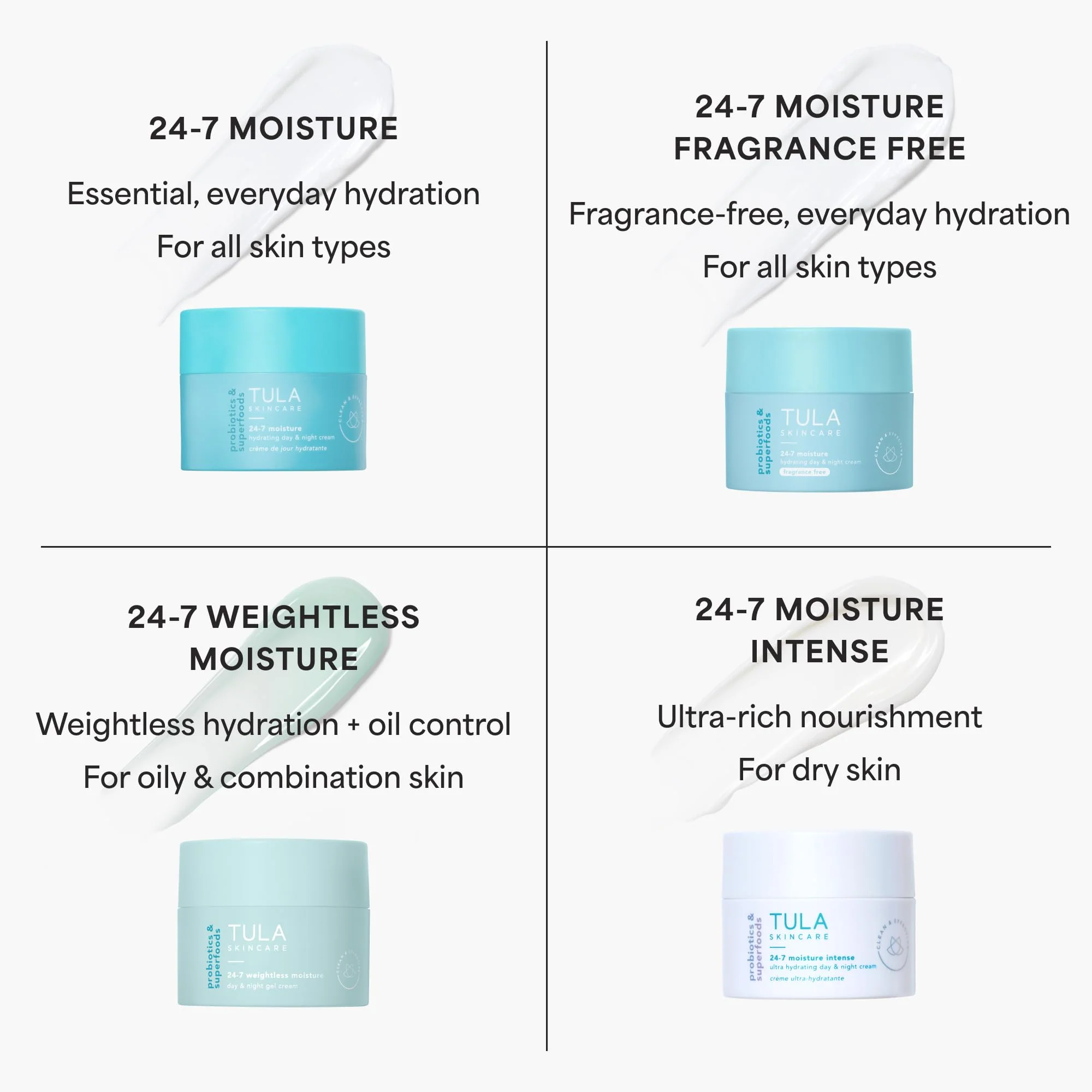 TULA Skin Care 24-7 Moisture Intense Ultra Hydrating Day & Night Cream - Ultra Nourishing Moisturizer for Face, Improves, Soothes & Maintains Skin Balance, 1.5 oz. - Image 4