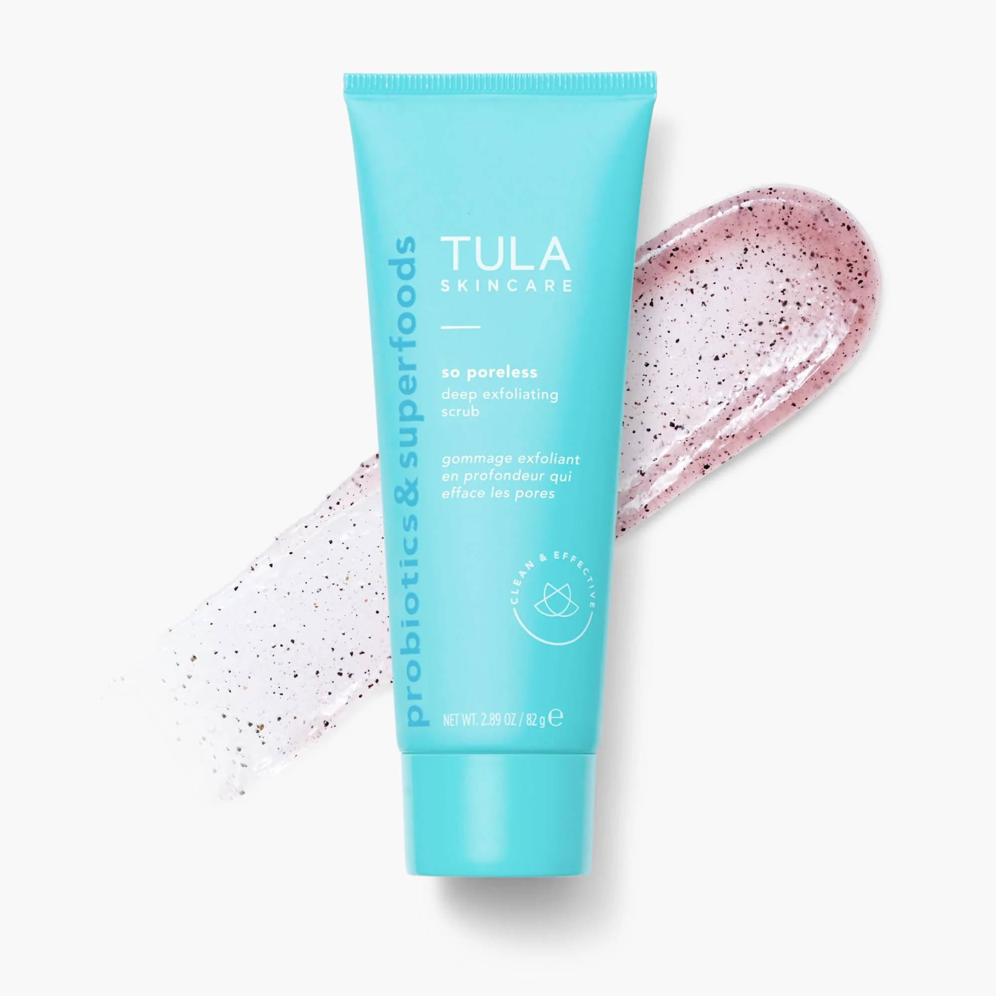 TULA Skin Care So Poreless Exfoliating Blackhead Scrub - Powerful and Gentle Exfoliation, Refreshing and Smoothing, Contains Probiotic Extracts, Volcanic Sand, Pink Salt, and Witch Hazel, 2.89 oz. - Image 7
